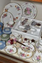 ROYAL CROWN DERBY AND WEDGWOOD JASPER WARES ETC, to include fourteen 'Derby Posies' trinket dishes