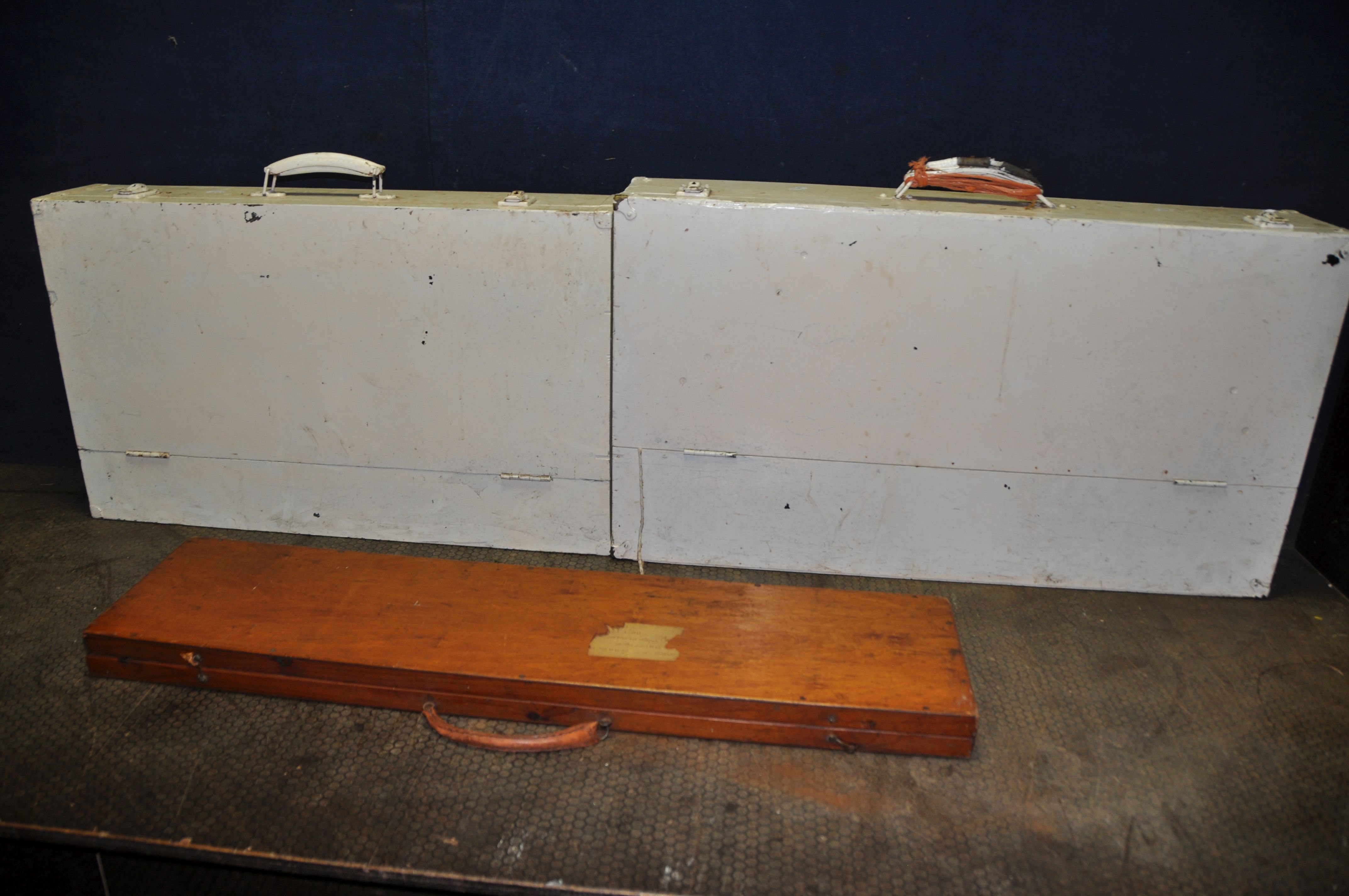 TWO WOODEN CARPENTERS TOOLBOXES CONTAINING TOOLS including a boxed saw, toolmakers clamps, files, - Image 6 of 6