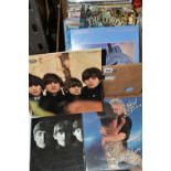 ONE BOX OF LP RECORDS, approximately seventy LP records, artists include Elvis, the Beatles 'Beatles