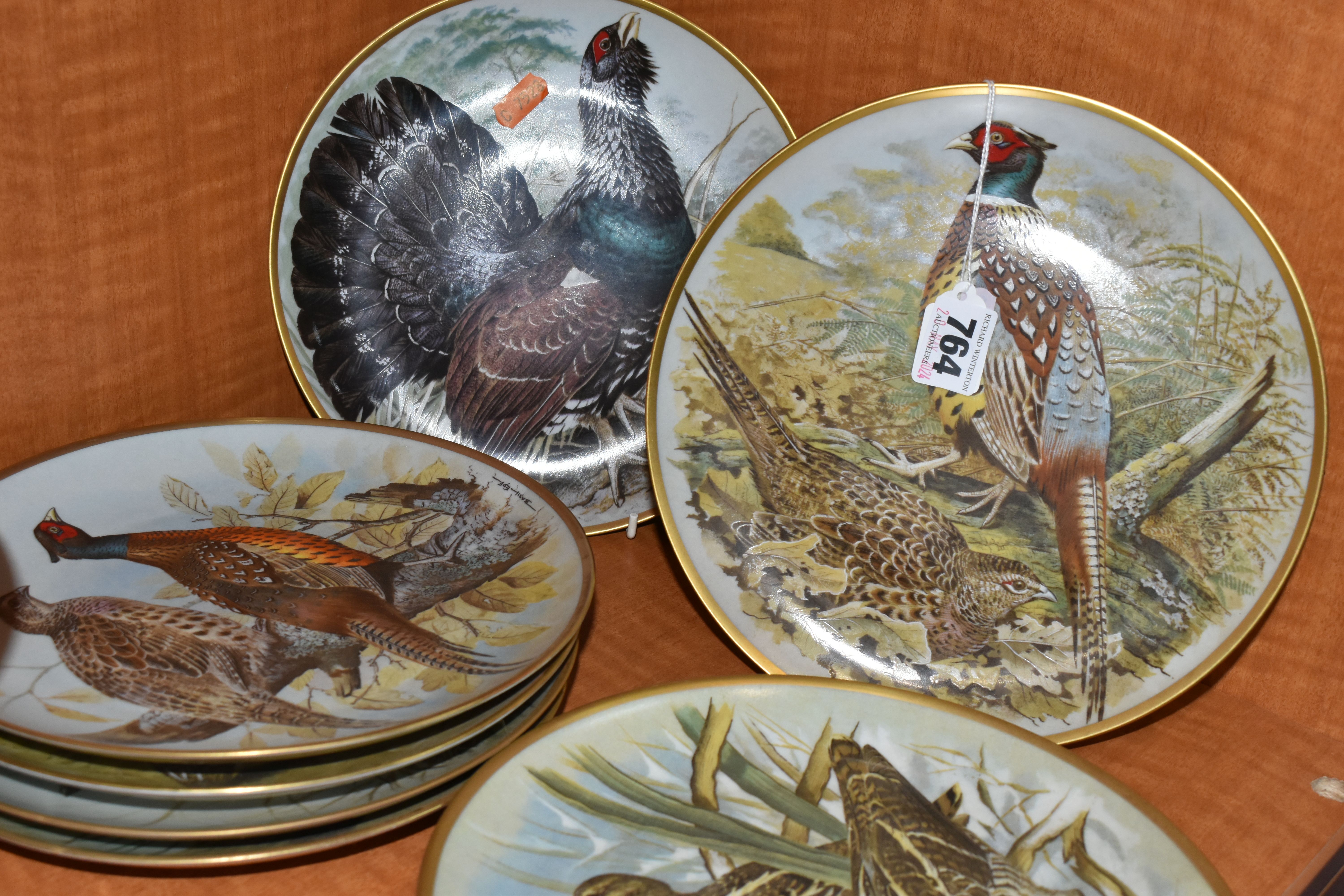 A COLLECTION OF TWELVE FRANKLIN PORCELAIN 'GAMEBIRDS OF THE WORLD' COLLECTORS PLATES AND TWO - Image 6 of 7