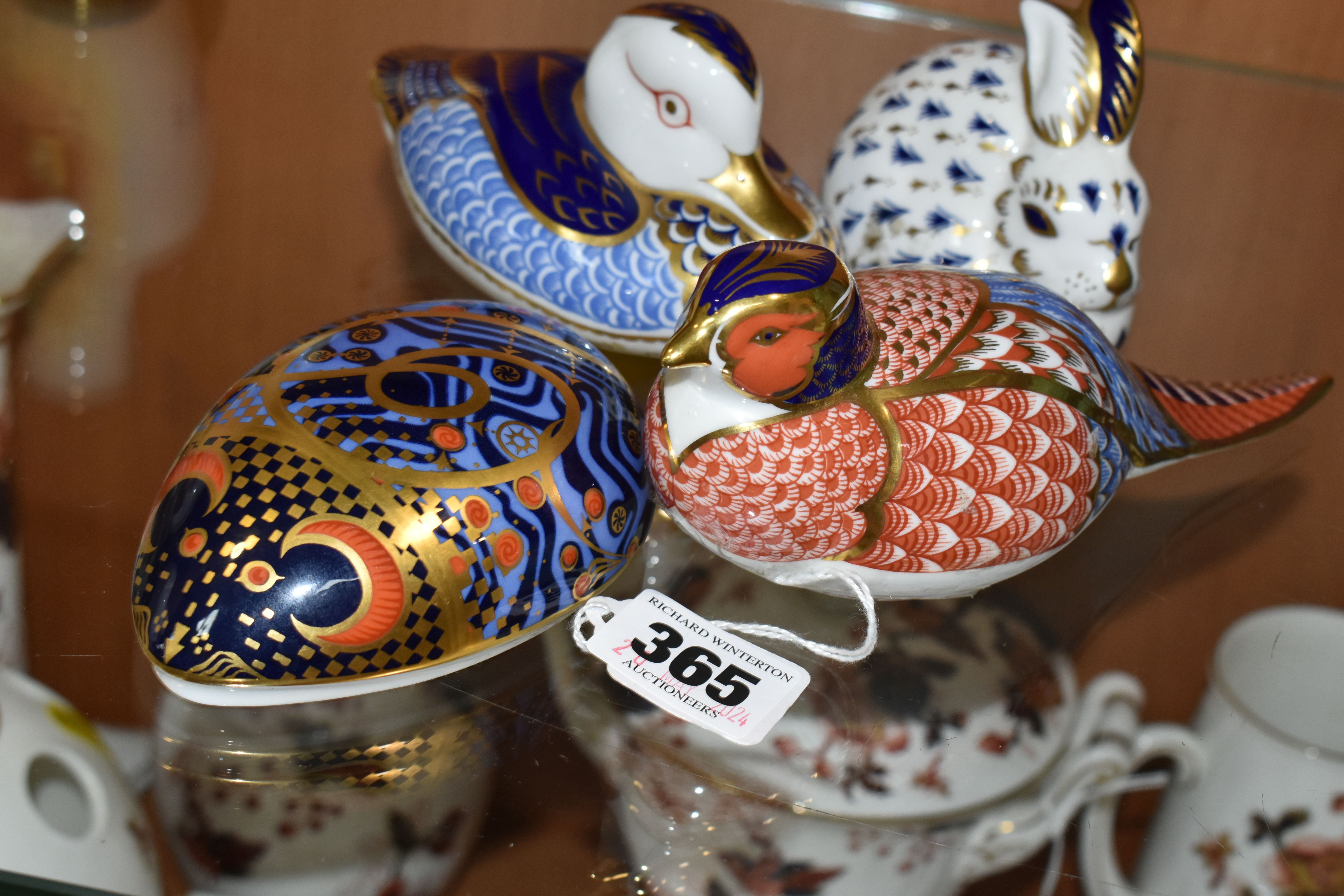 A GROUP OF FOUR ROYAL CROWN DERBY IMARI PAPERWEIGHTS, comprising 'Computer Mouse' modelled by Mark - Image 3 of 5