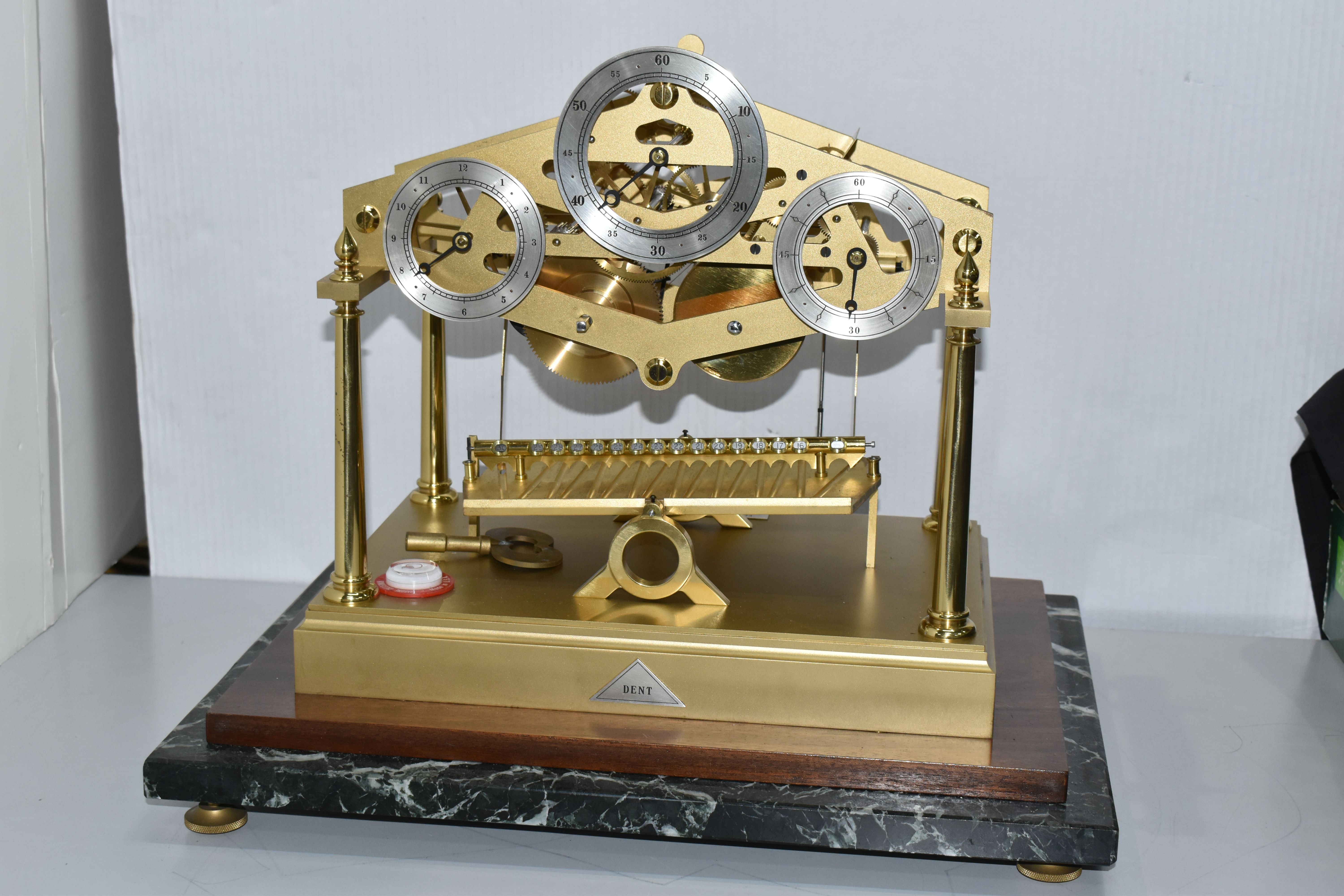 A LIMITED EDITION E. DENT & COMPANY LIMITED RE-CREATION OF THE CONGREVE ROLLING BALL CLOCK, - Image 6 of 18