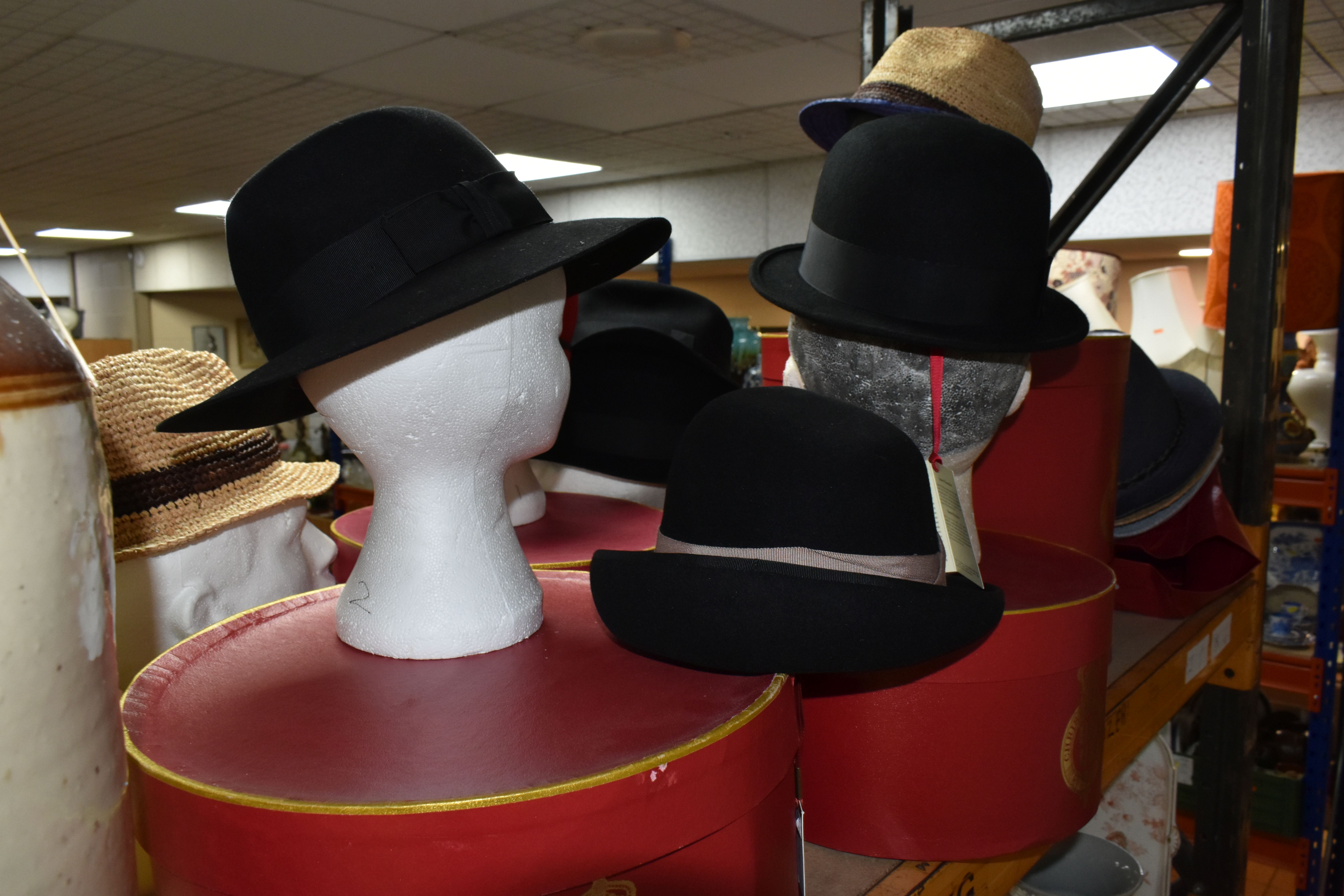 A LARGE COLLECTION OF HATS BY CHRISTY'S OF LONDON AND SIMILAR, comprising 100% wool felt trilbies, - Image 8 of 9