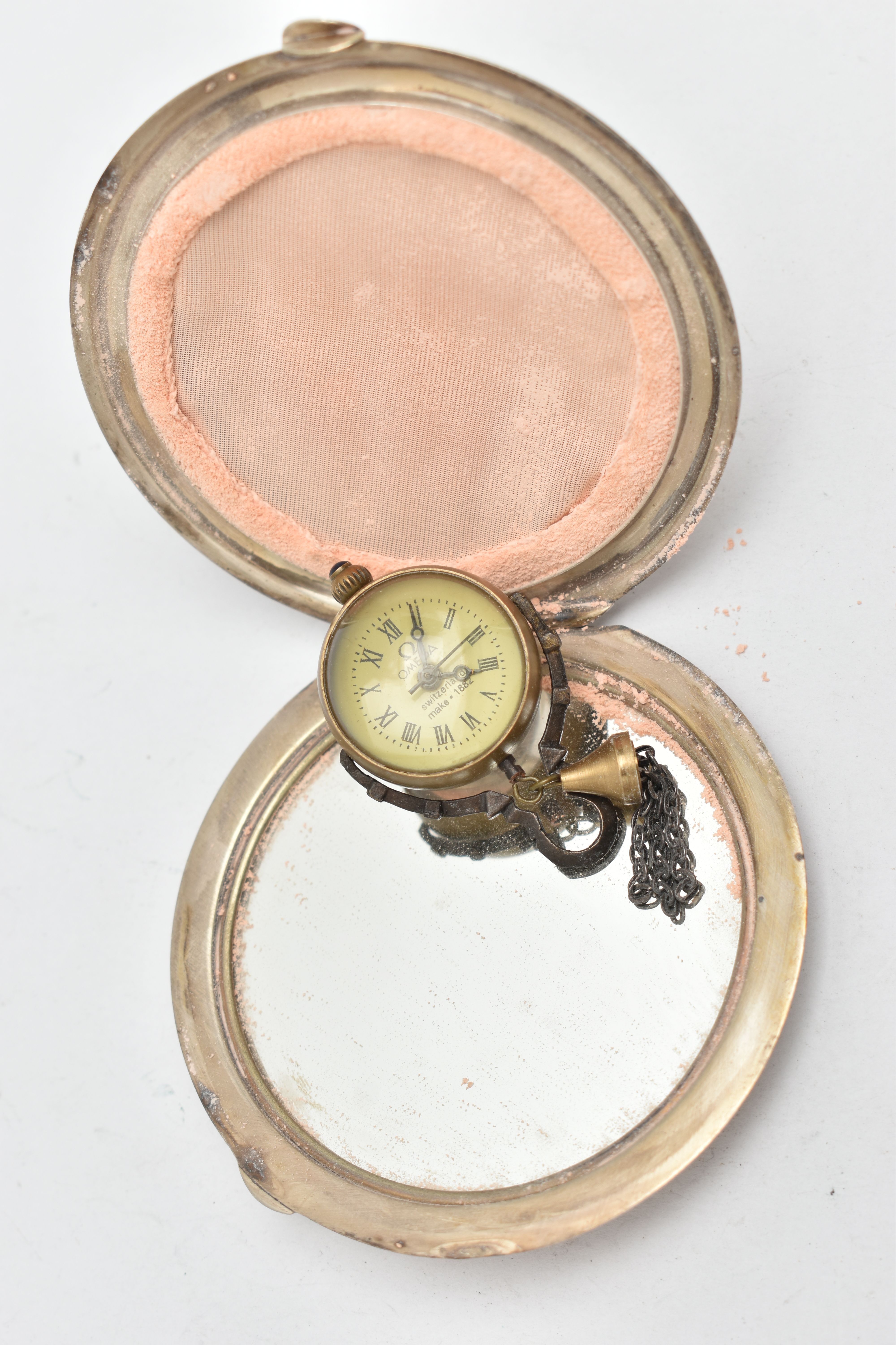 AN 'OMEGA' BALL FOB CLOCK, hand wound movement, round dial signed 'Omega' Switzerland make 1882, - Image 5 of 6