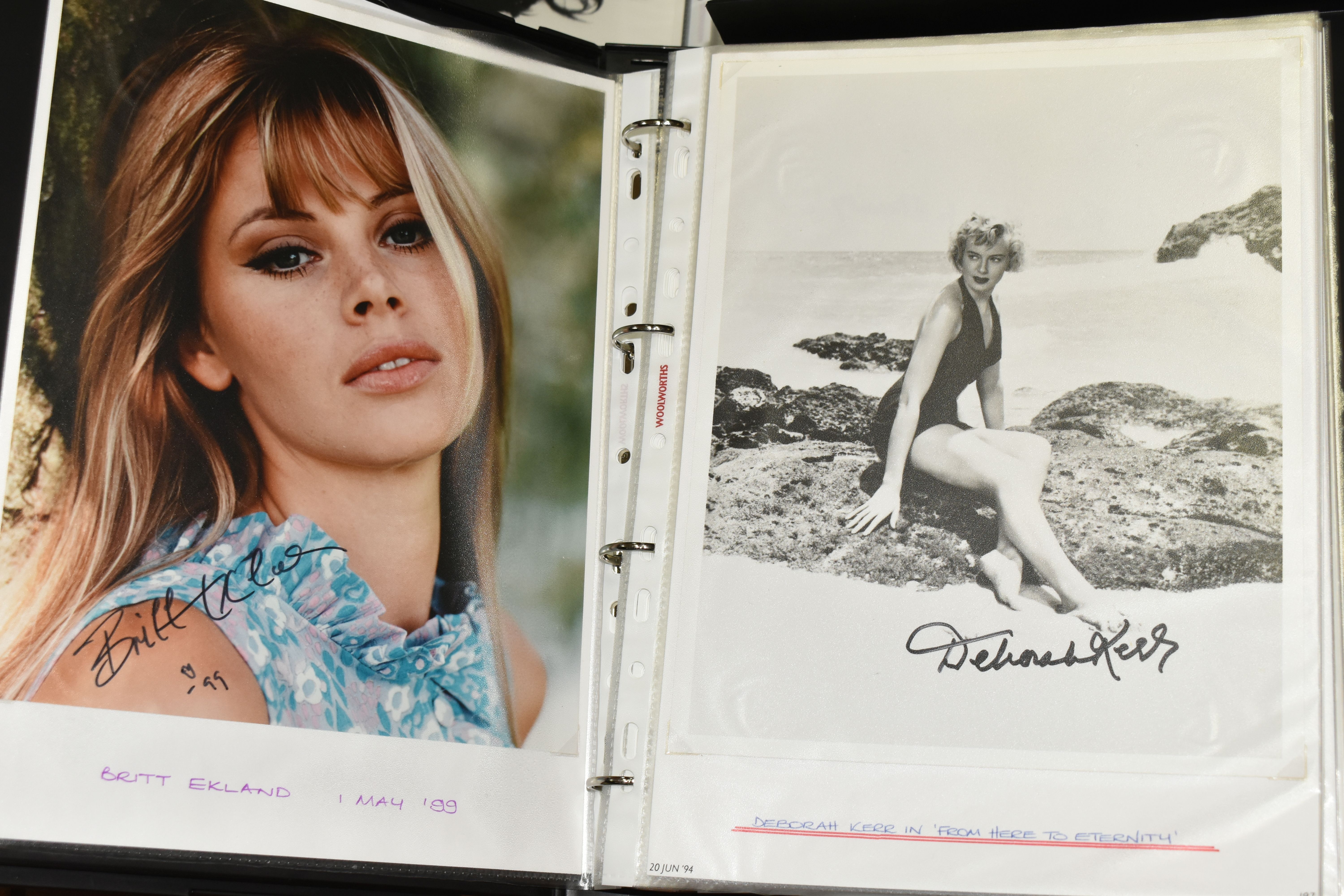 PHOTOGRAPH / AUTOGRAPH ALBUMS, Two Albums containing 155 photographs, photocards and letters, all of - Image 2 of 16