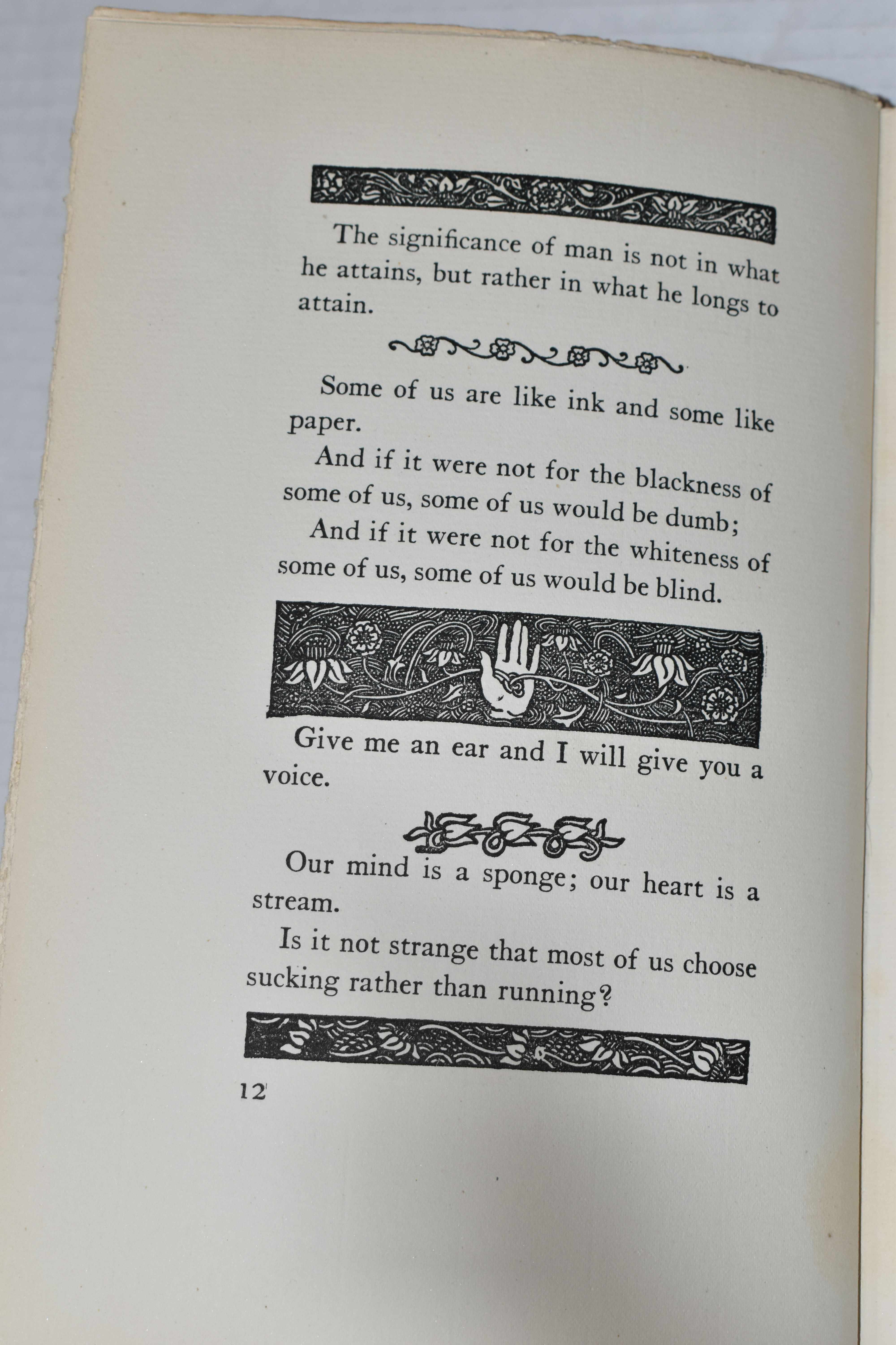 GIBRAN; KAHLIL, Sand And Foam - A Book of Aphorisms, 1st Edition; of the first edition of Sand and - Image 10 of 13