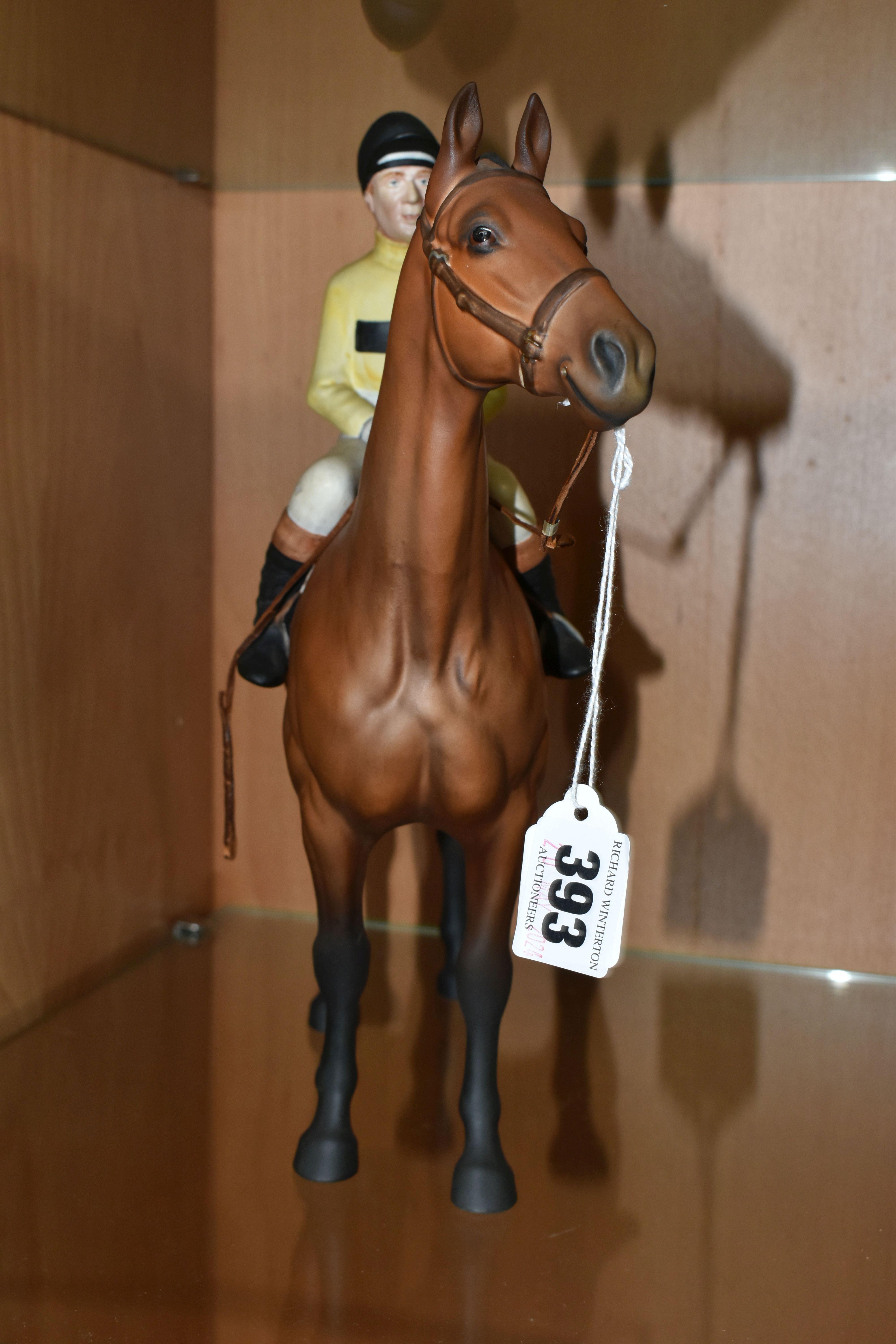 A BESWICK ARKLE FIGURE, Beswick Connoisseur model of Arkle with Pat Taaffe up, from the - Bild 2 aus 9