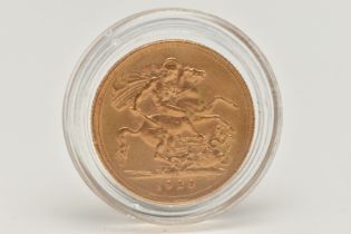 A FULL GOLD SOVEREIGN COIN SA (South Africa) 1929, depicting George V, .916 fine, 22.05mm