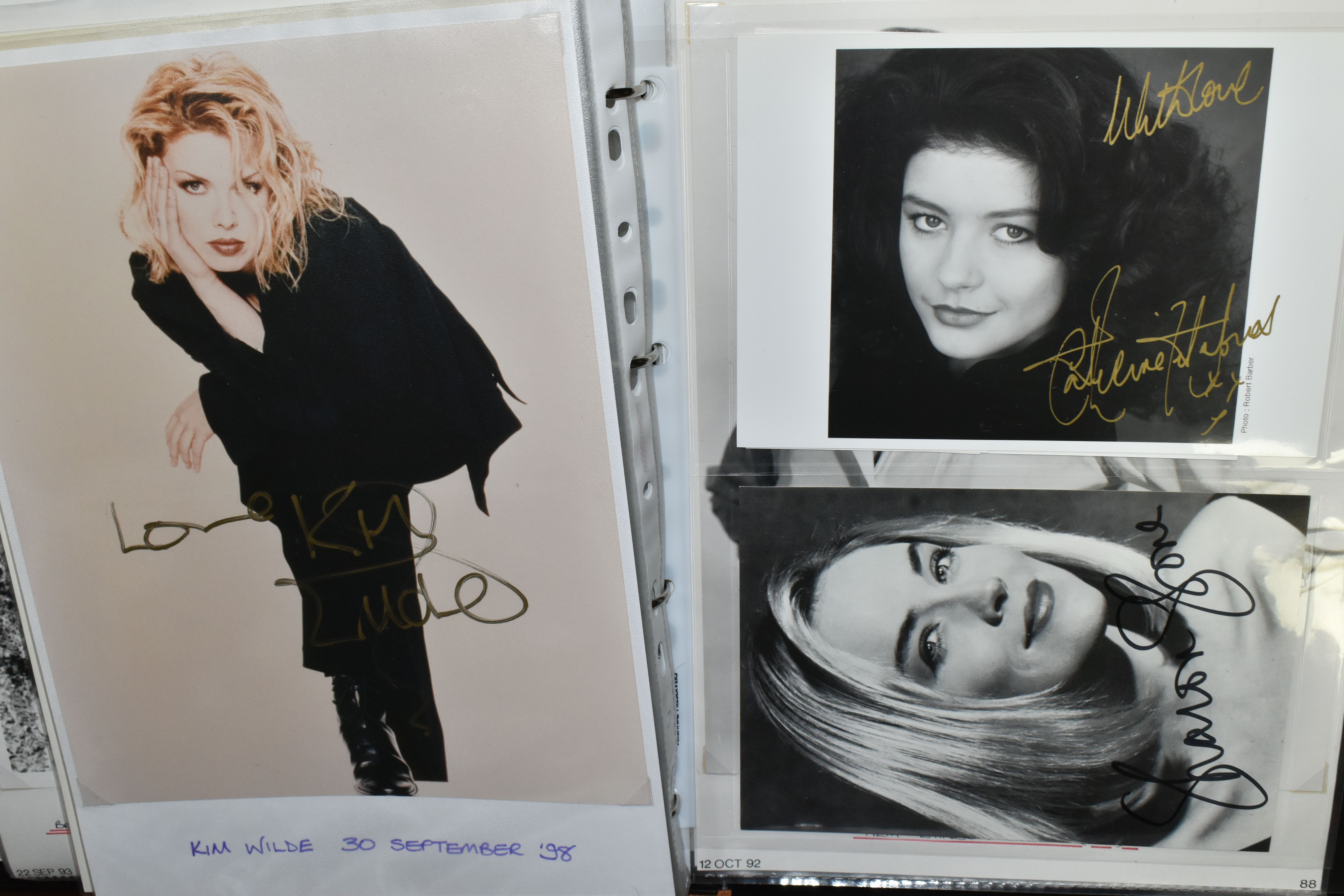 PHOTOGRAPH / AUTOGRAPH ALBUMS, Two Albums containing 155 photographs, photocards and letters, all of - Image 13 of 16