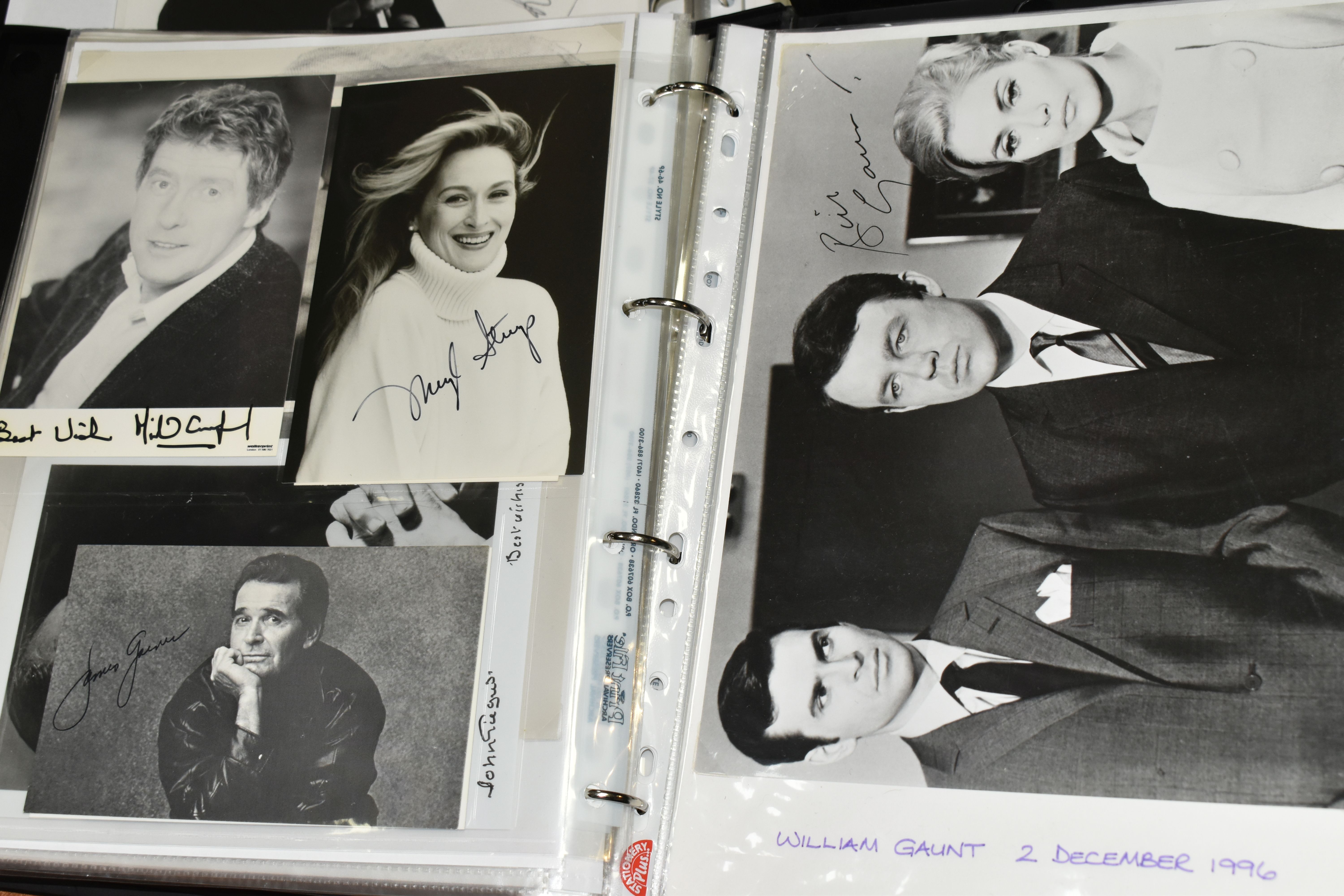 PHOTOGRAPH / AUTOGRAPH ALBUMS, Two Albums containing 155 photographs, photocards and letters, all of - Image 10 of 16