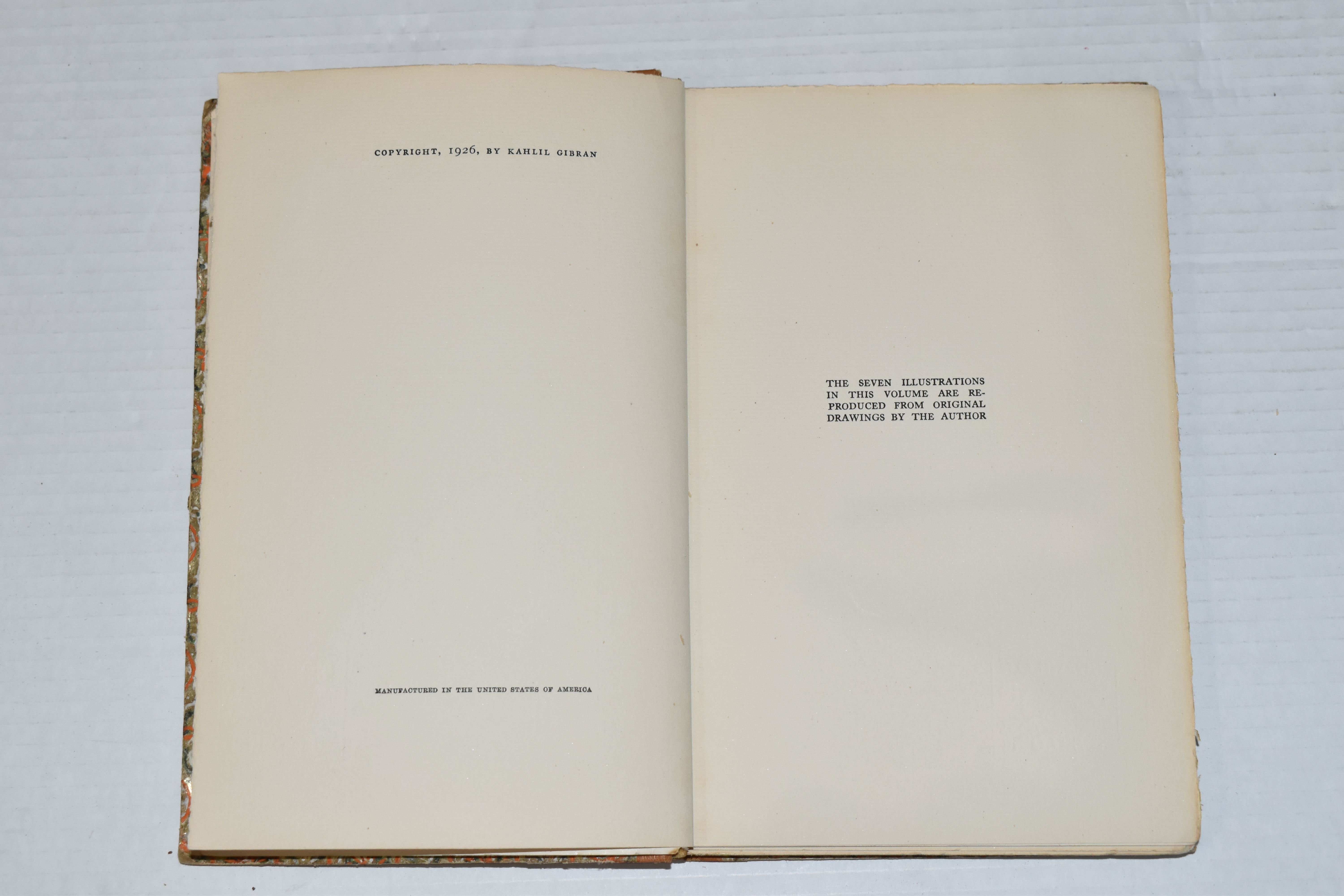 GIBRAN; KAHLIL, Sand And Foam - A Book of Aphorisms, 1st Edition; of the first edition of Sand and - Image 6 of 13