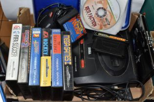 SEGA MEGADRIVE CONSOLE GAMES AND XBOX 360 GAMES, includes Sonic 2, Sonic & Knuckles (loose),