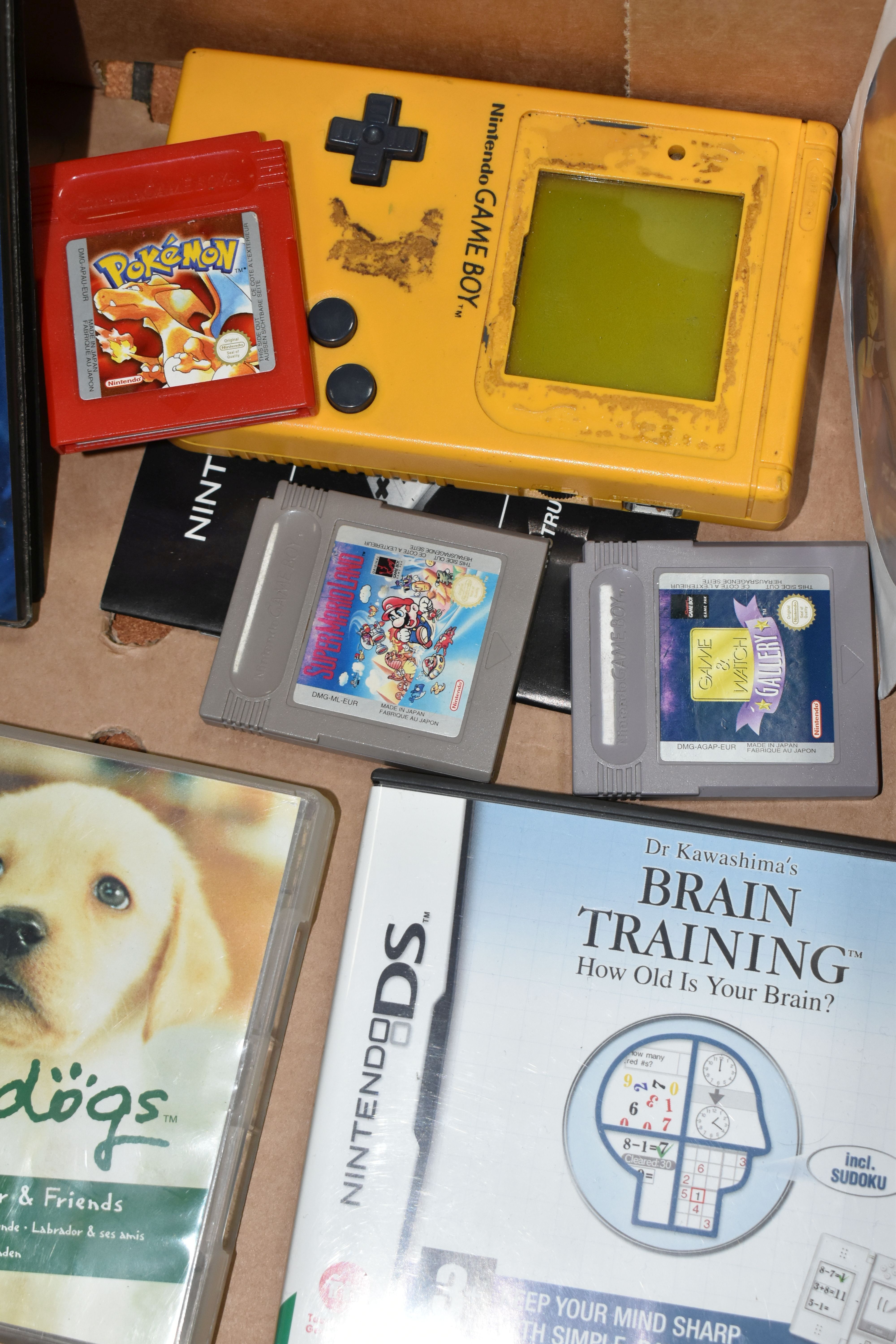 GAMEBOY ADVANCE SP, GAMEBOY, GAMES AND POKEMON CARDS, includes Monsters Inc, Super Mario Land, - Image 2 of 10