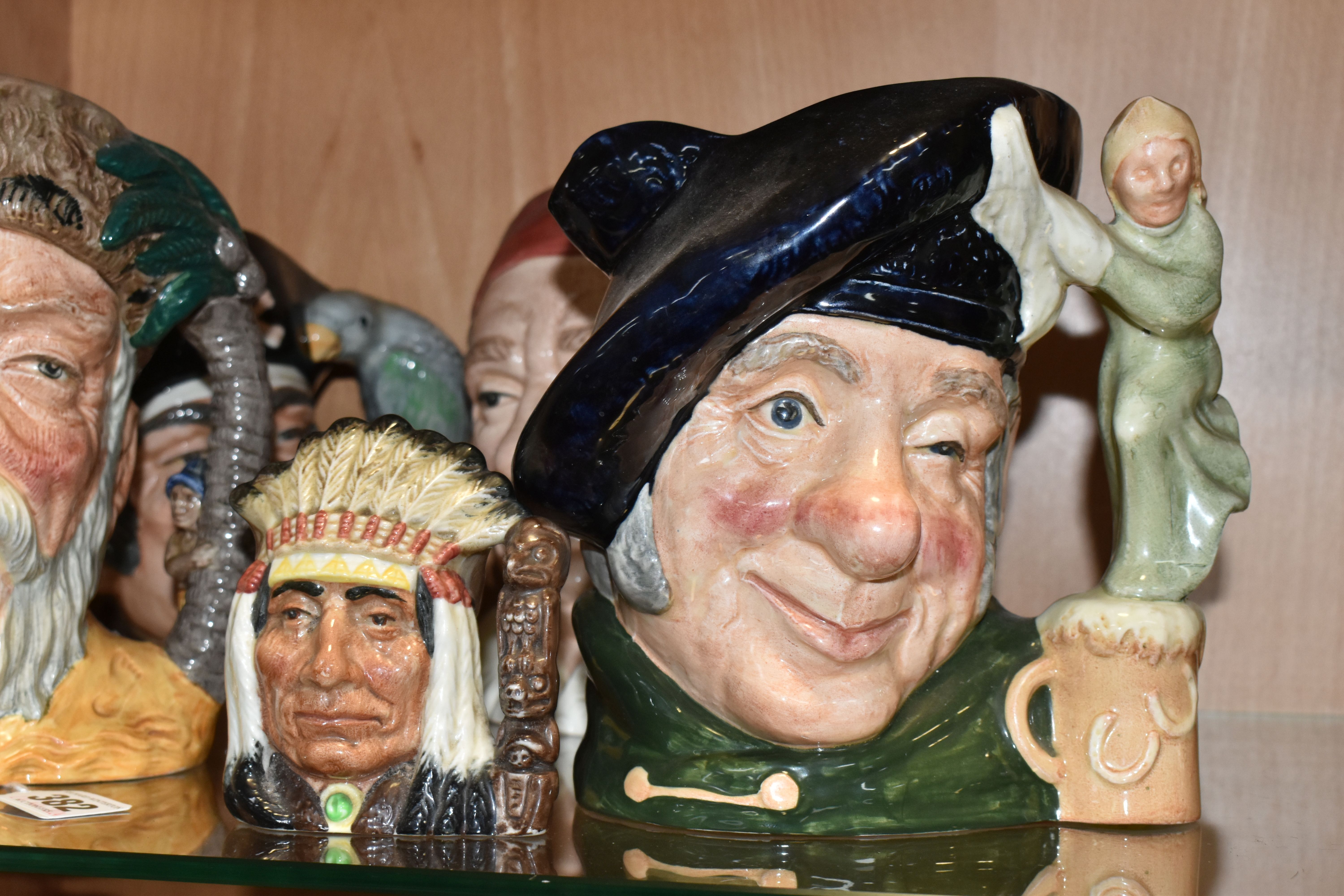 A GROUP OF FIVE ROYAL DOULTON CHARACTER JUGS, comprising Bootmaker D6572, Long John Silver D6335, - Image 2 of 5