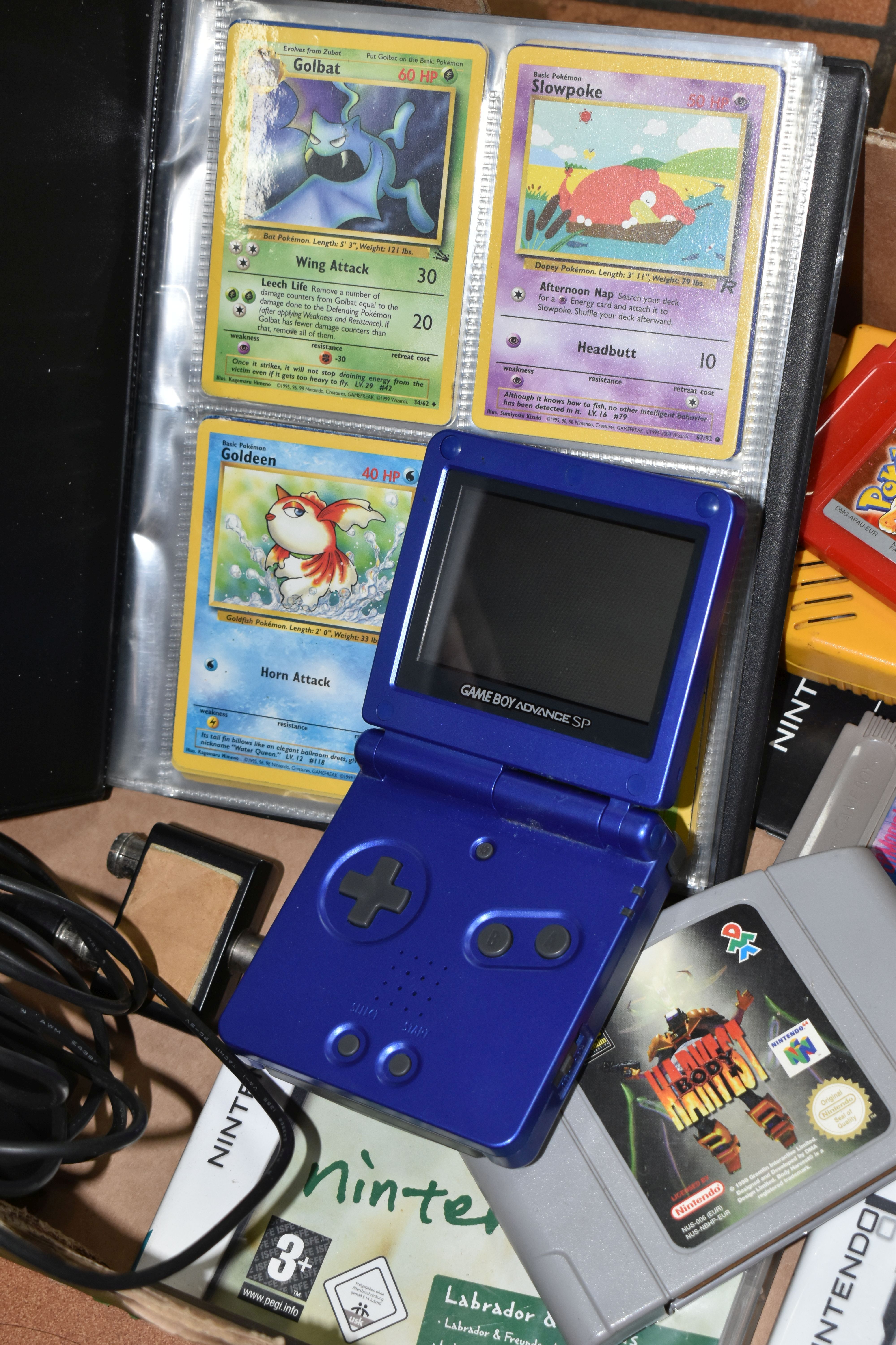 GAMEBOY ADVANCE SP, GAMEBOY, GAMES AND POKEMON CARDS, includes Monsters Inc, Super Mario Land, - Image 3 of 10