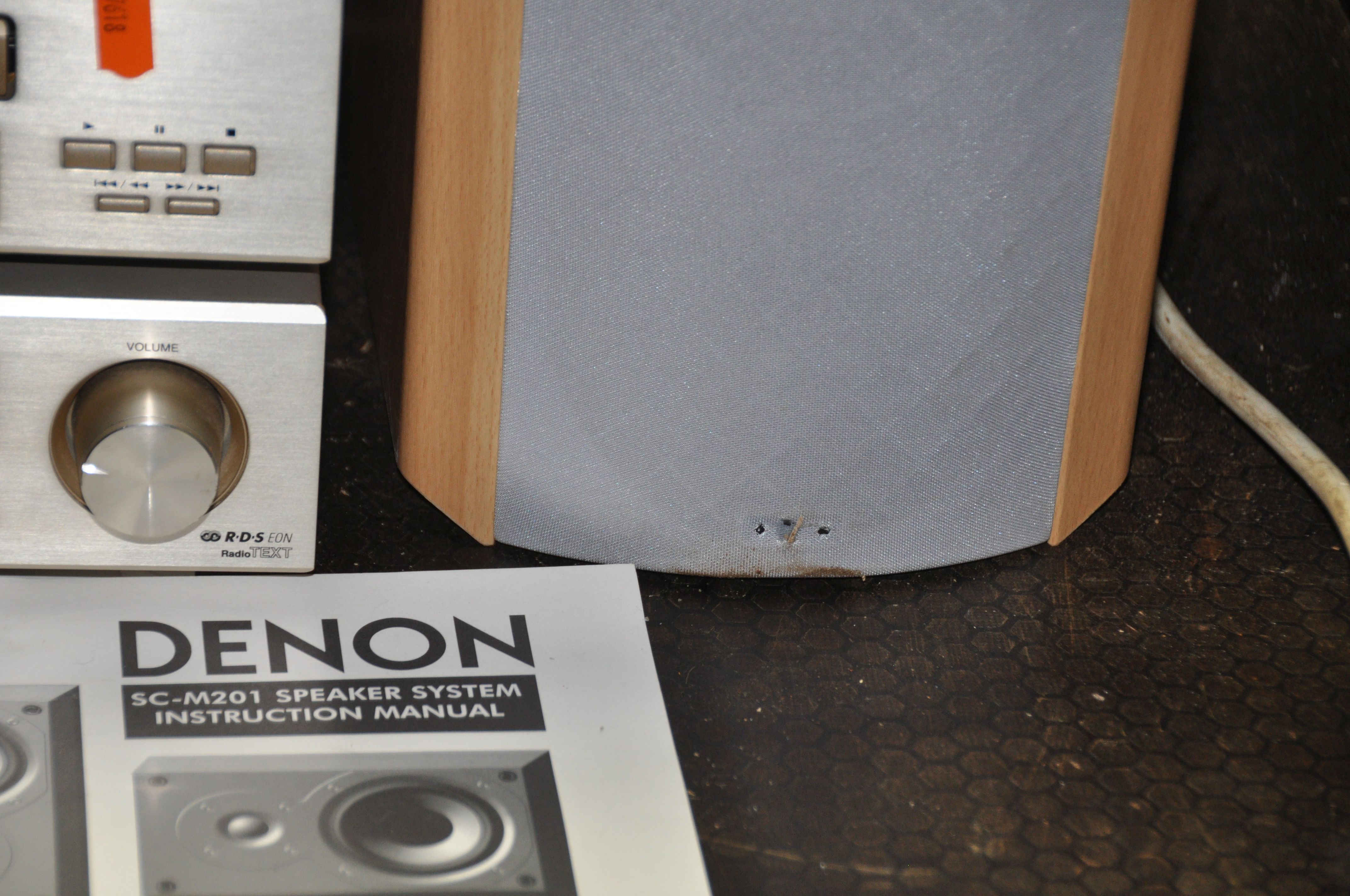 A DENON AND SONY COMPONENT HI FI including a DRA-F100 Receiver Amplifier, a DCD-F100 CD player (door - Image 3 of 4