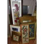 A SMALL QUANTITY OF PICTURES AND PRINTS ETC, to include two early 20th century watercolours