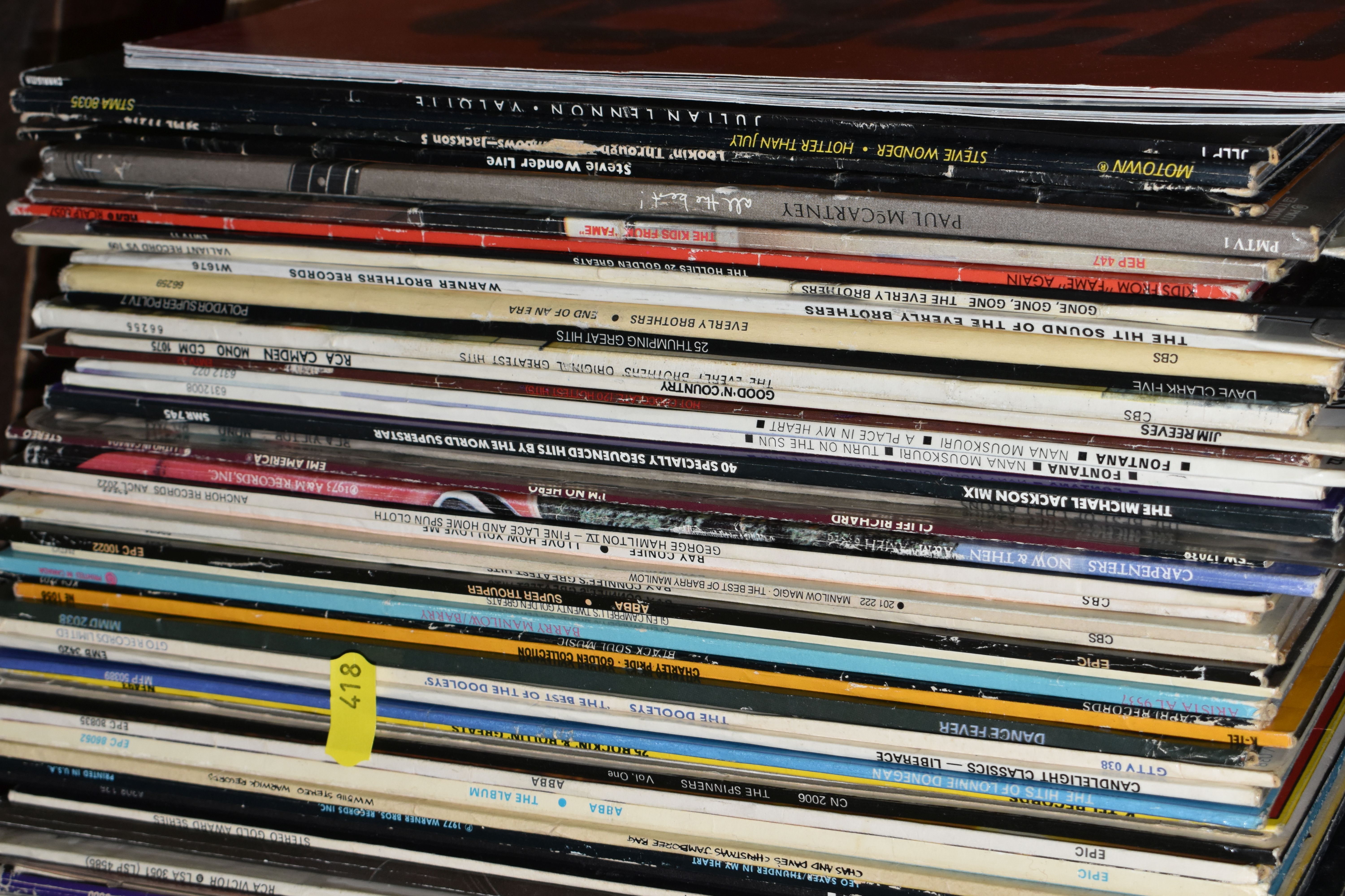 TWO BOXES OF LPS including artists such as Queen, The Beatles, Elton John, U2, Human League, etc - Image 3 of 5