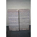 A PAIR OF SILENTNIGHT STARDUST SINGLE DIVAN BEDS AND MATTRESS (condition report: some loose