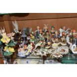 A COLLECTION OF WEST GERMAN GOEBEL FIGURES AND FLOWER FAIRY ORNAMENTS, comprising a small plaque