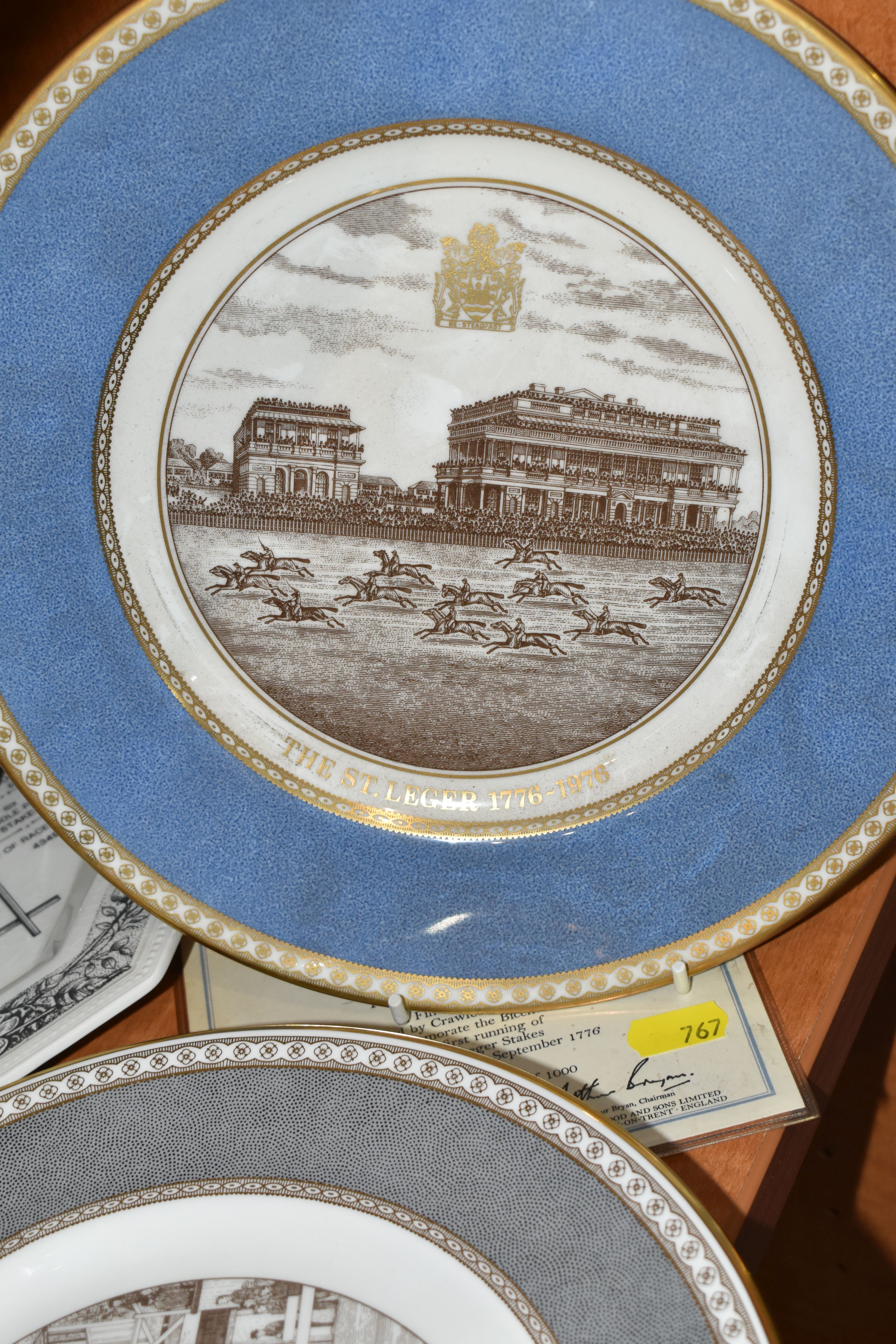 A COLLECTION OF ELEVEN EQUESTRIAN THEMED COLLECTORS PLATES, including a set of six Caverswall - Image 3 of 6