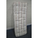 A HUSH-A-BYE SUPER ORTHO SMALL SINGLE DIVAN BED AND MATTRESS (condition report: general signs of