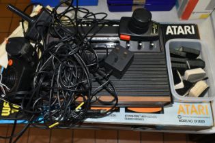 ATARI VCS BOXED, includes power supply and controllers but no games, everything untested, with