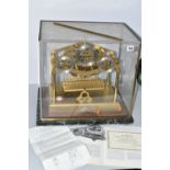 A LIMITED EDITION E. DENT & COMPANY LIMITED RE-CREATION OF THE CONGREVE ROLLING BALL CLOCK,