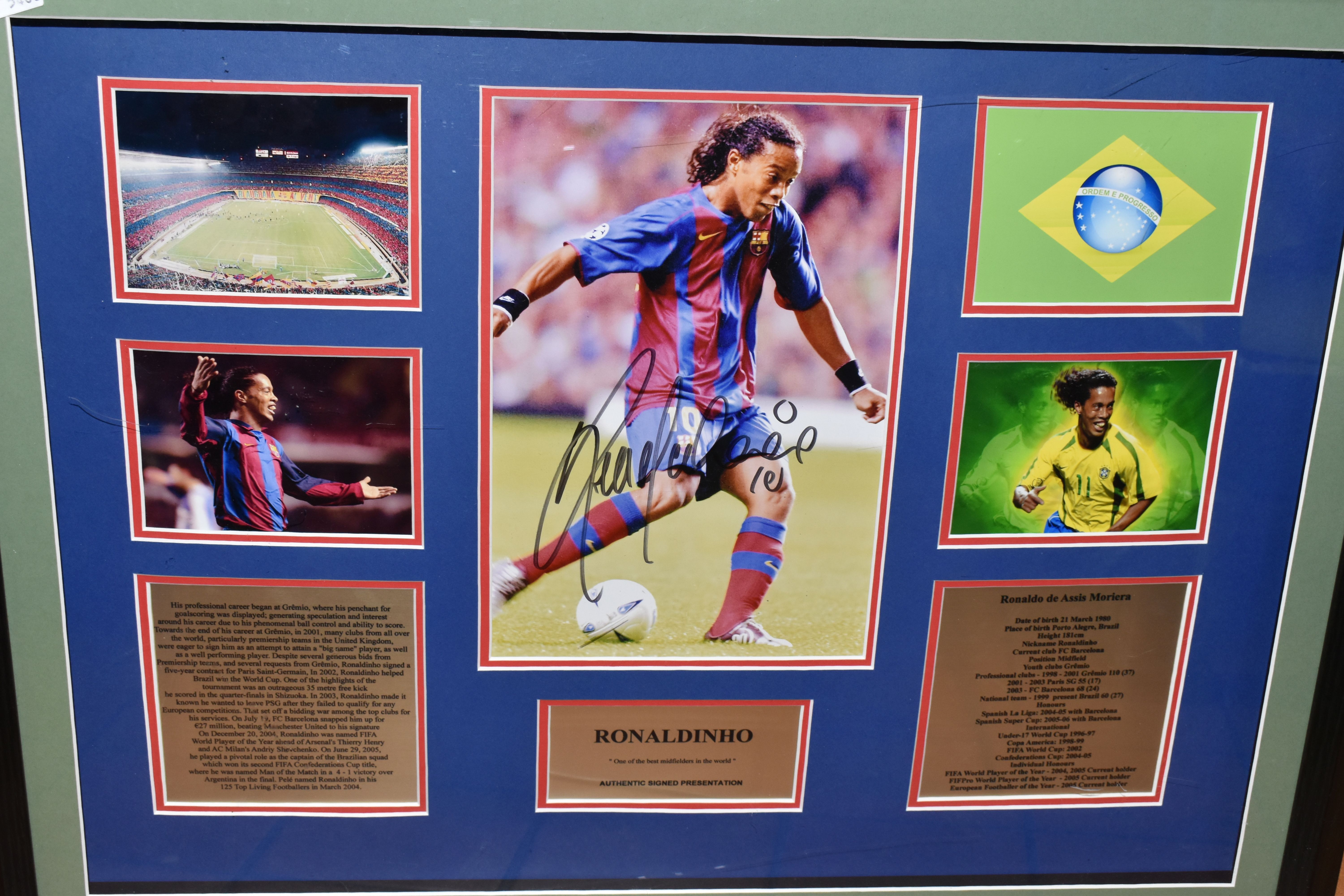 FOOTBALL MEMORABILIA, Five framed photographs comprising Gordon Banks 'The Greatest Save' signed - Image 2 of 4