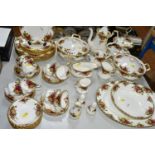 A FORTY NINE PIECE ROYAL ALBERT 'OLD COUNTRY ROSES' PART DINNER SERVICE, comprising two covered