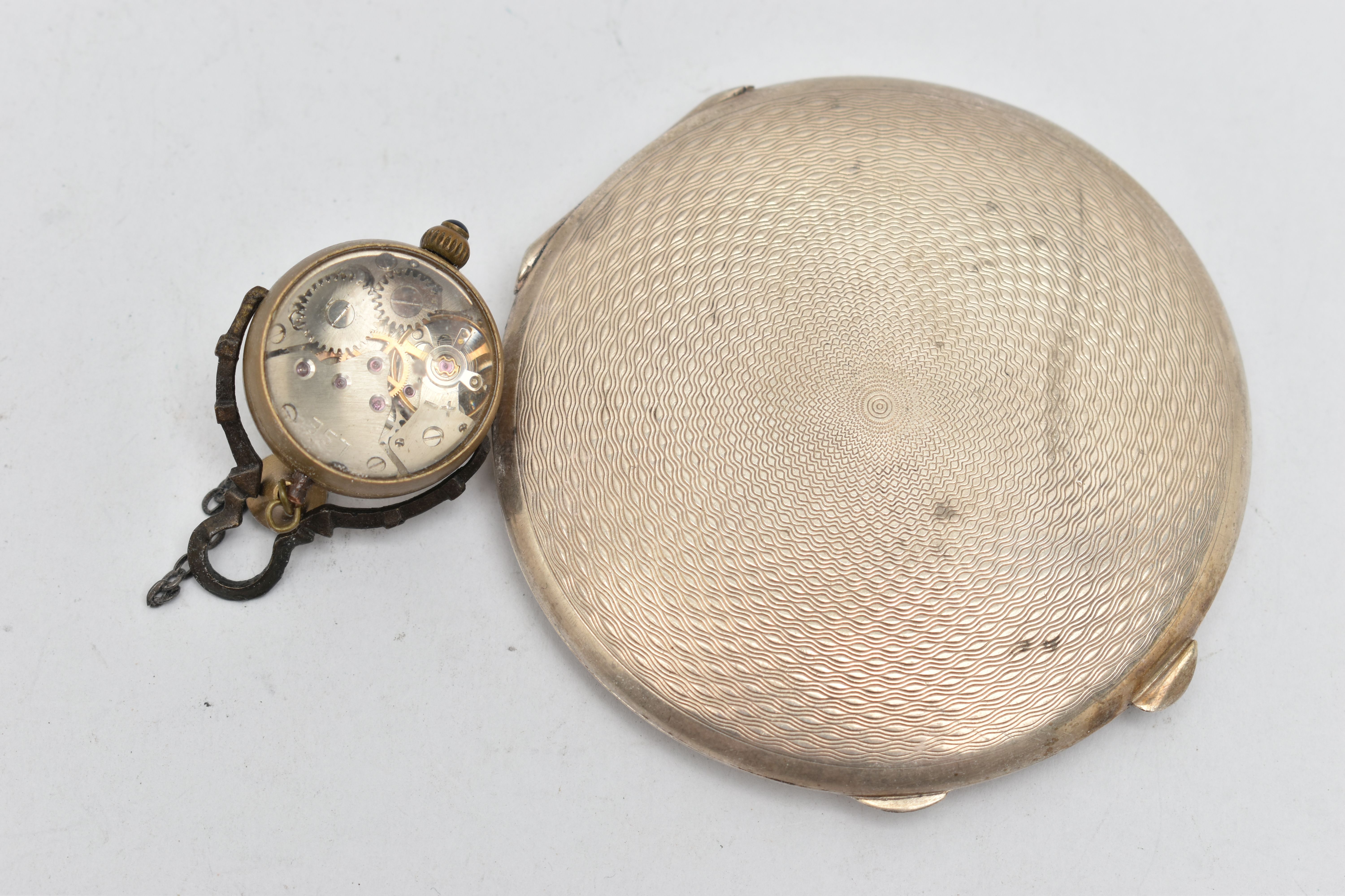 AN 'OMEGA' BALL FOB CLOCK, hand wound movement, round dial signed 'Omega' Switzerland make 1882, - Image 3 of 6