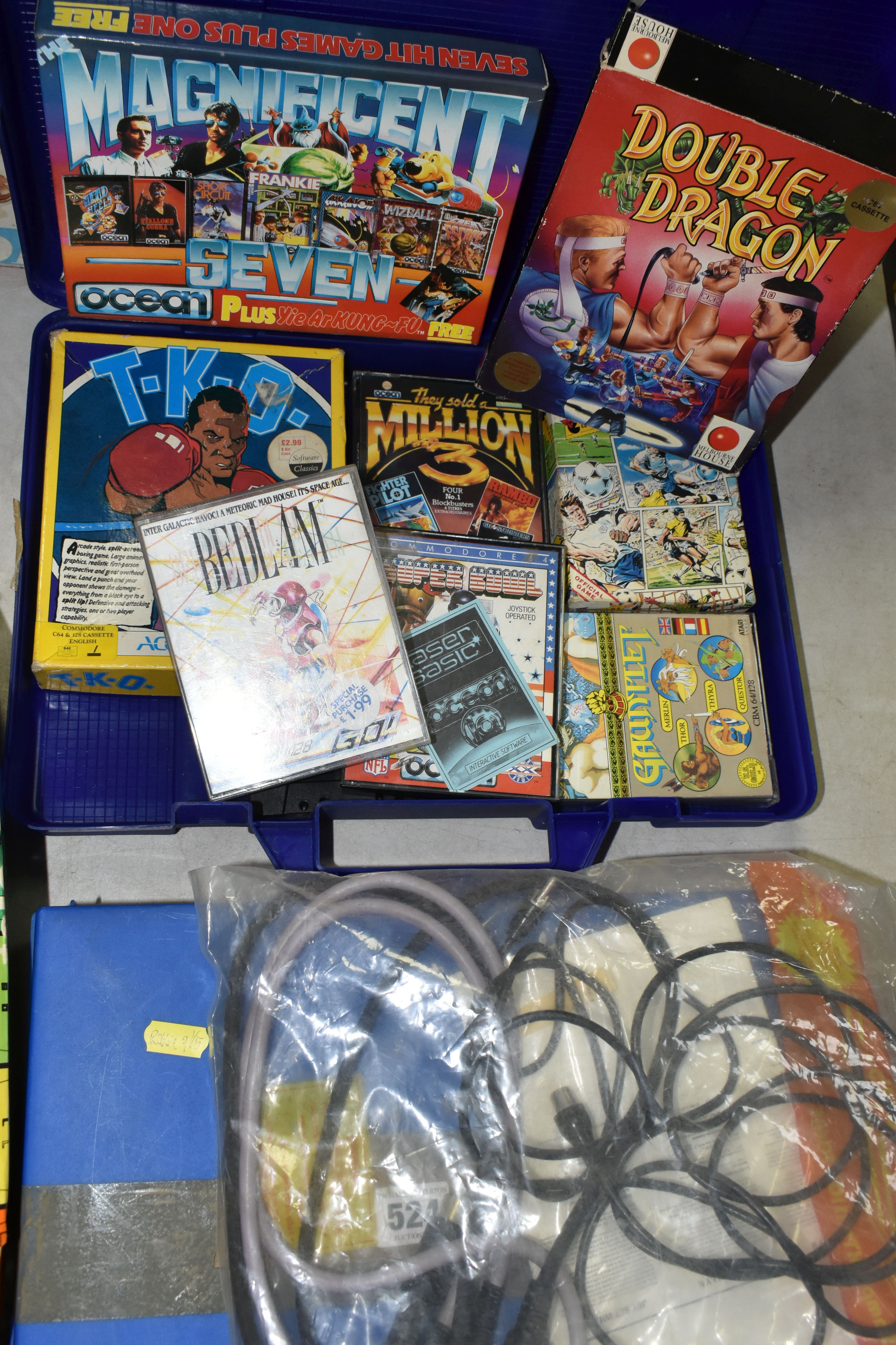 COMMODORE 64 COMPUTER BOXED WITH GAMES, computer is in working condition (see photo, television - Image 5 of 8