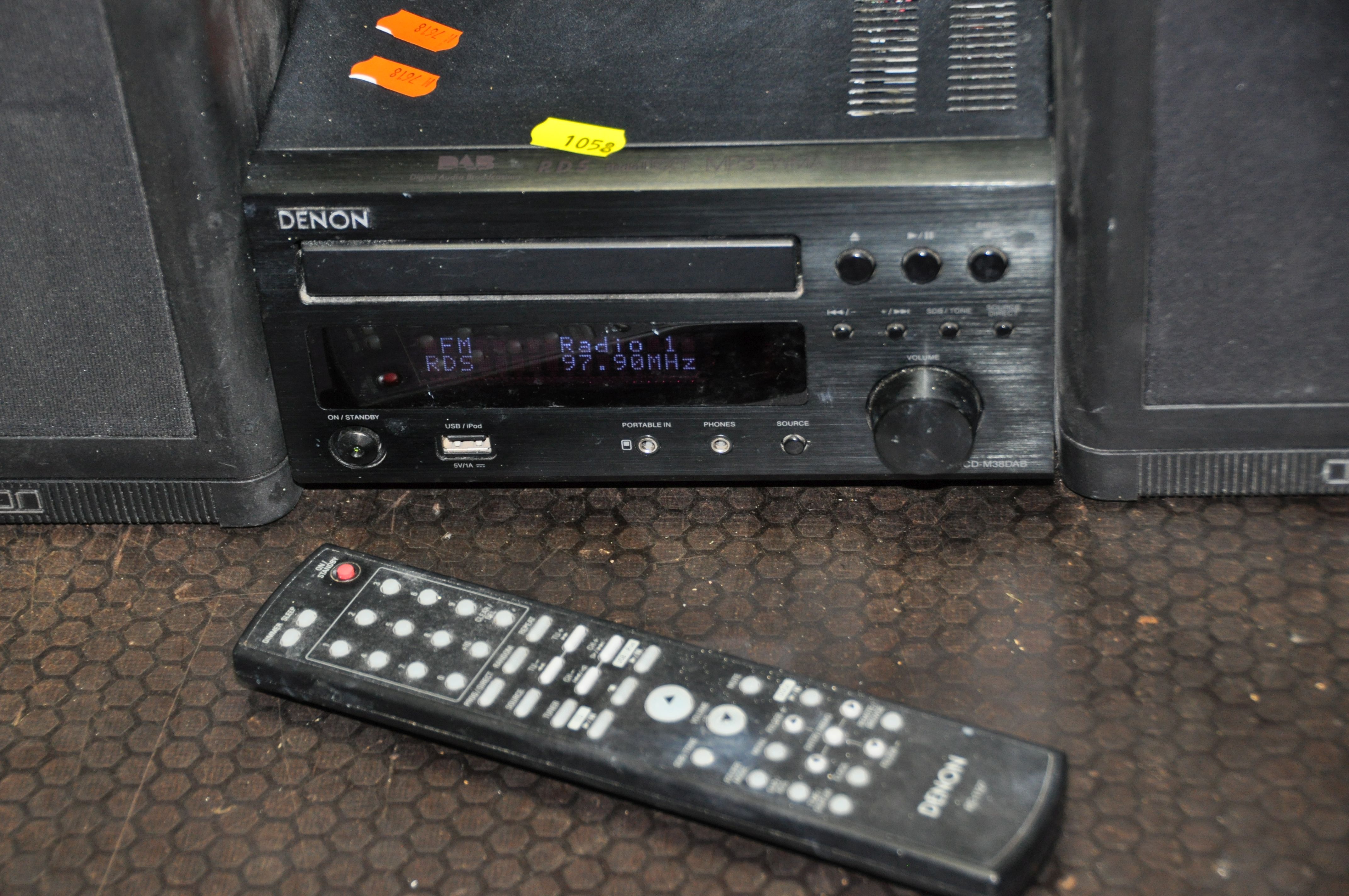 A DENON RCD-M38DAB CD/DAB RECEIVER AMPLIFIER with remote and a pair of Mission 760i speakers (PAT - Bild 2 aus 2