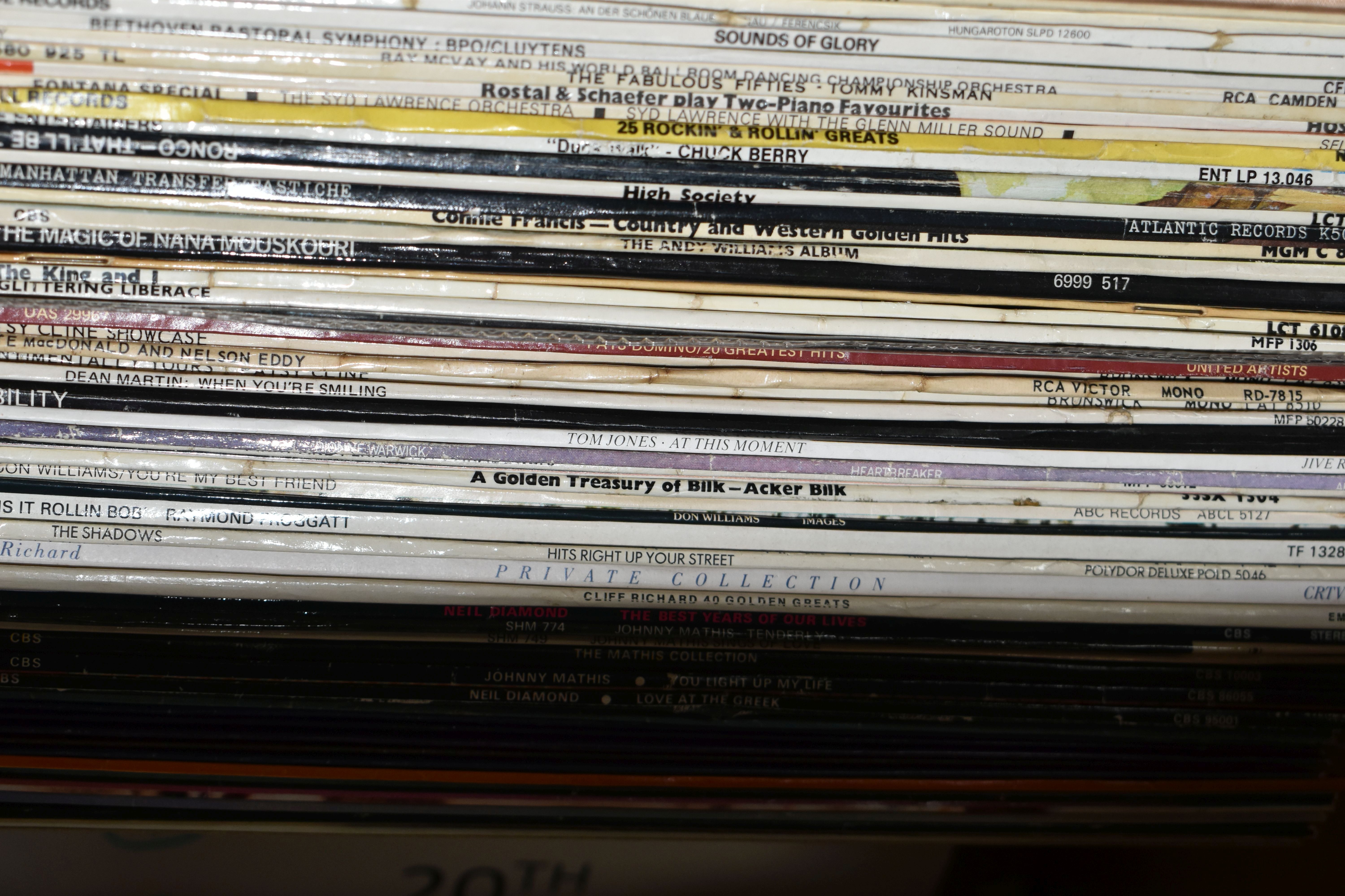 ONE BOX OF LP RECORDS, approximately seventy LP records, artists include Elvis, the Beatles 'Beatles - Image 4 of 4