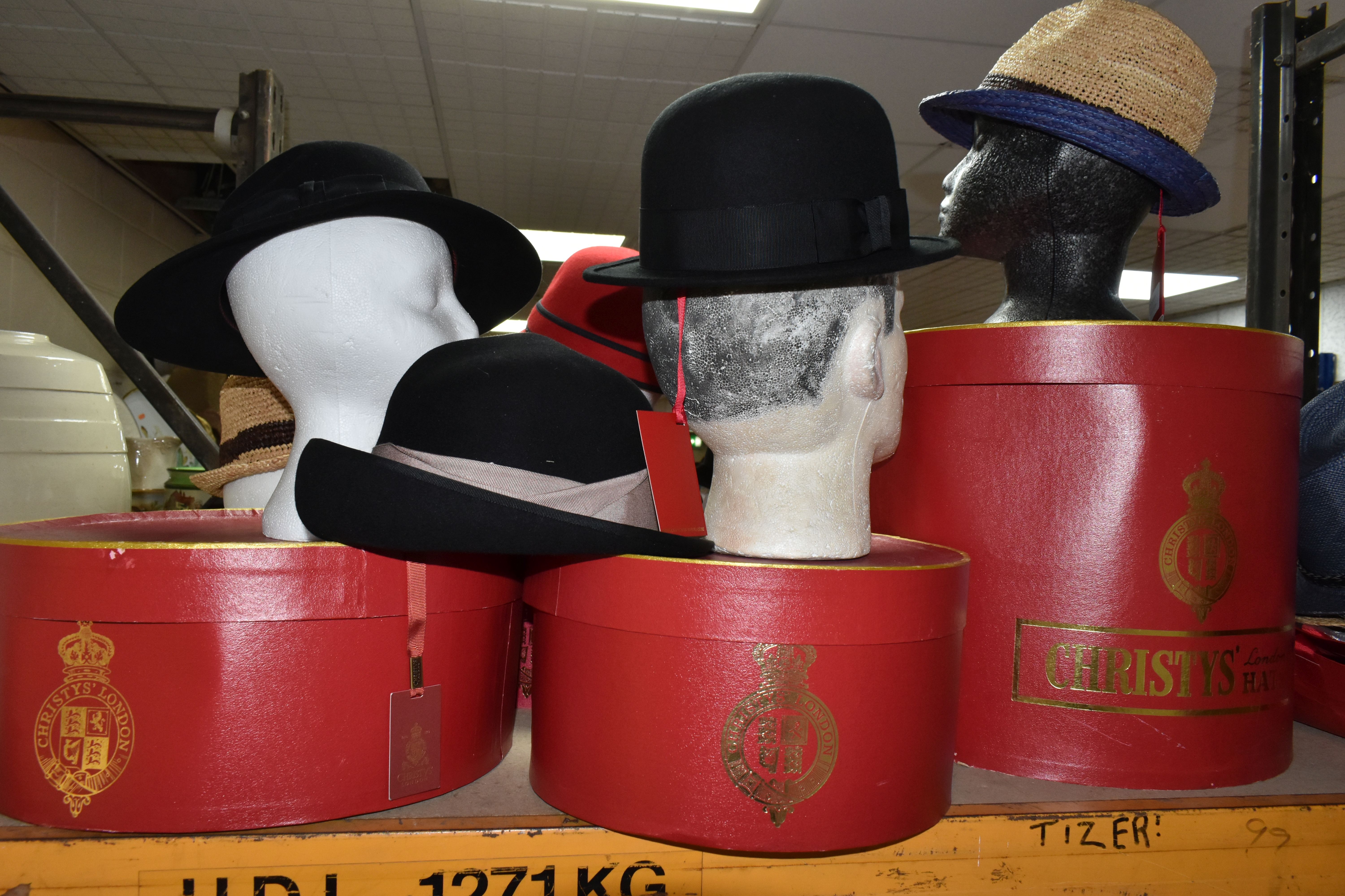 A LARGE COLLECTION OF HATS BY CHRISTY'S OF LONDON AND SIMILAR, comprising 100% wool felt trilbies, - Image 7 of 9