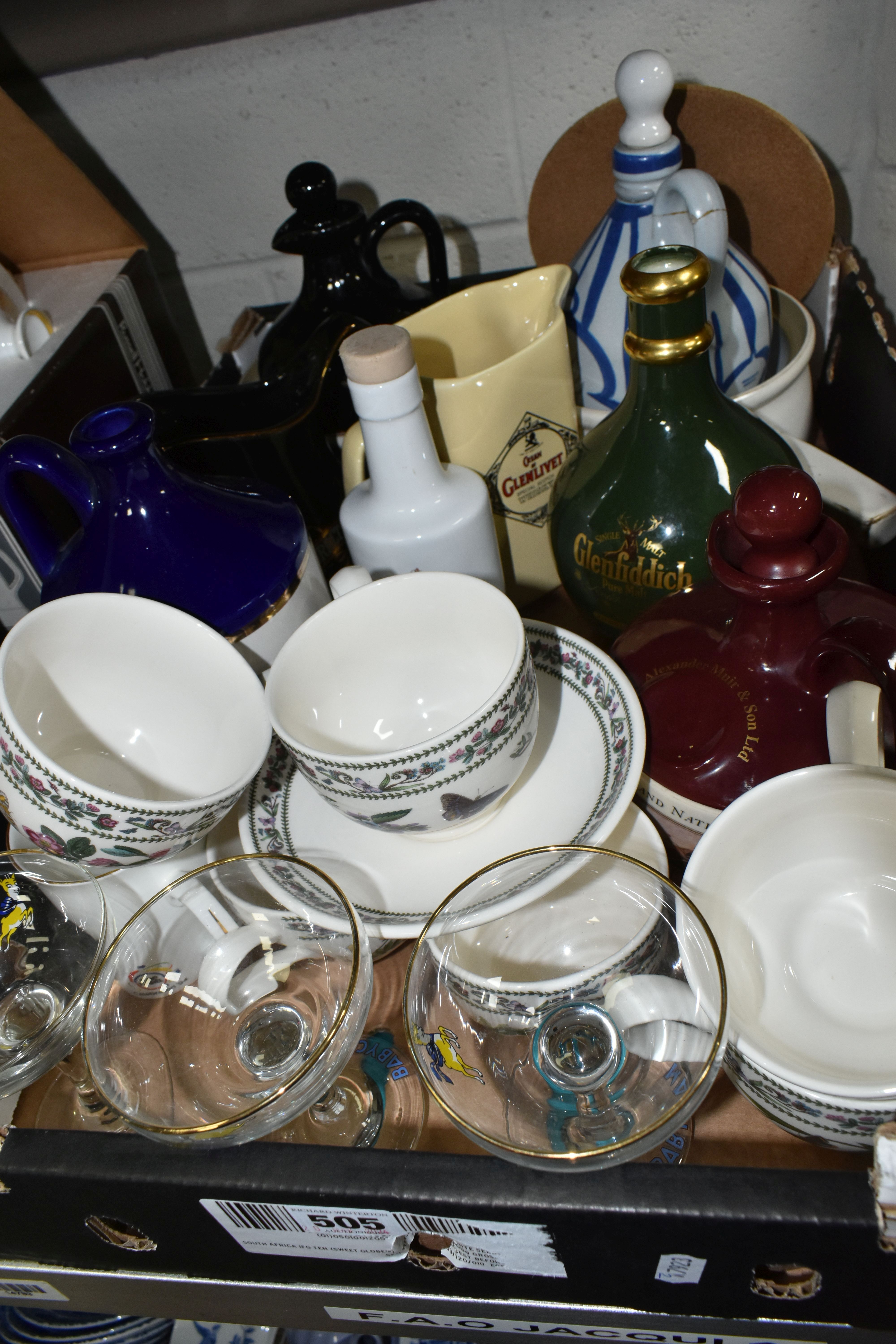 FOUR BOXES AND LOOSE CERAMICS AND GLASSWARE, to include a boxed Wedgwood for Russell Hobbs coffee - Image 2 of 9