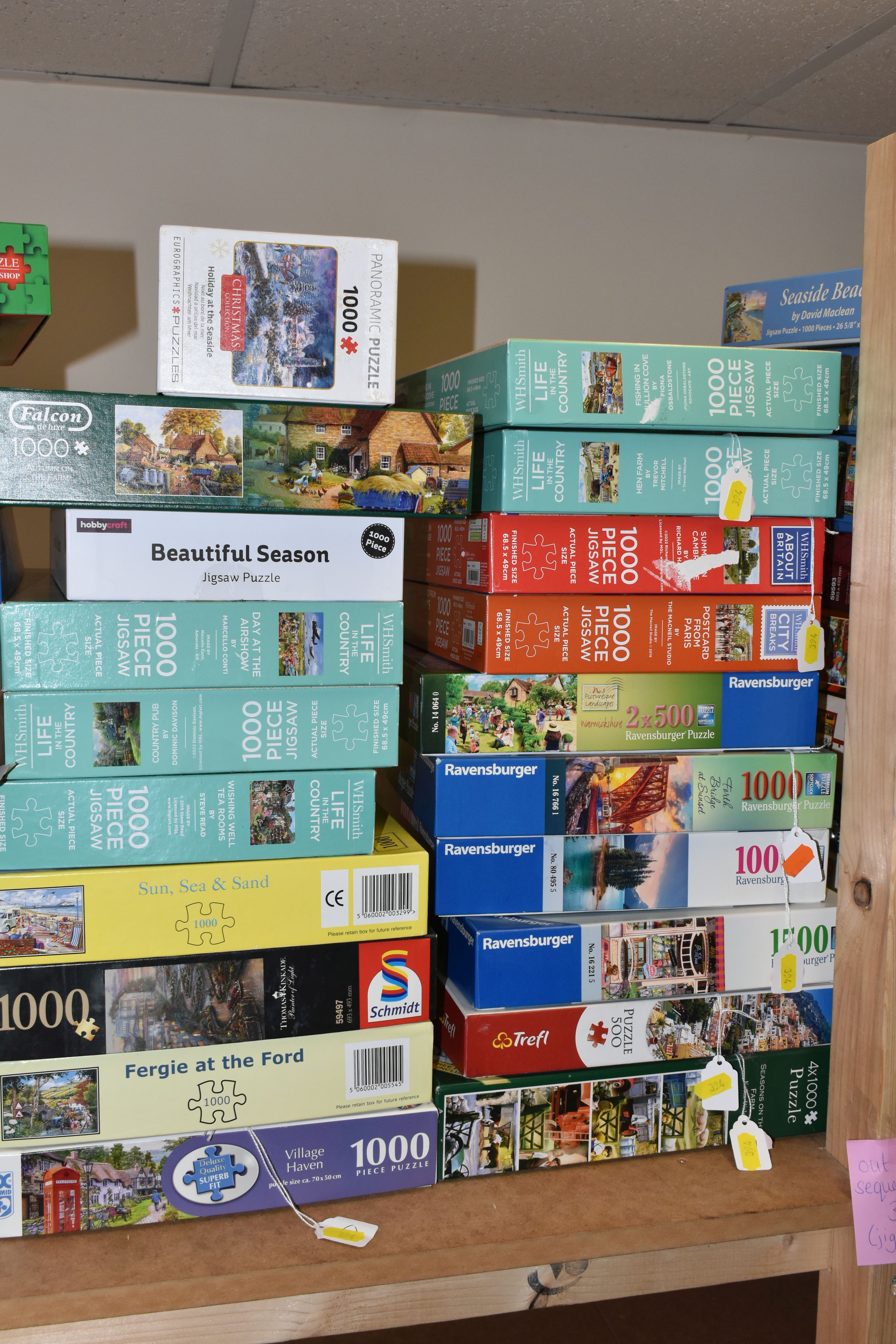 A COLLECTION OF MODERN BOXED JIGSAWS, to include examples by Ravensburger, Jumbo (Wasgij), - Image 4 of 4