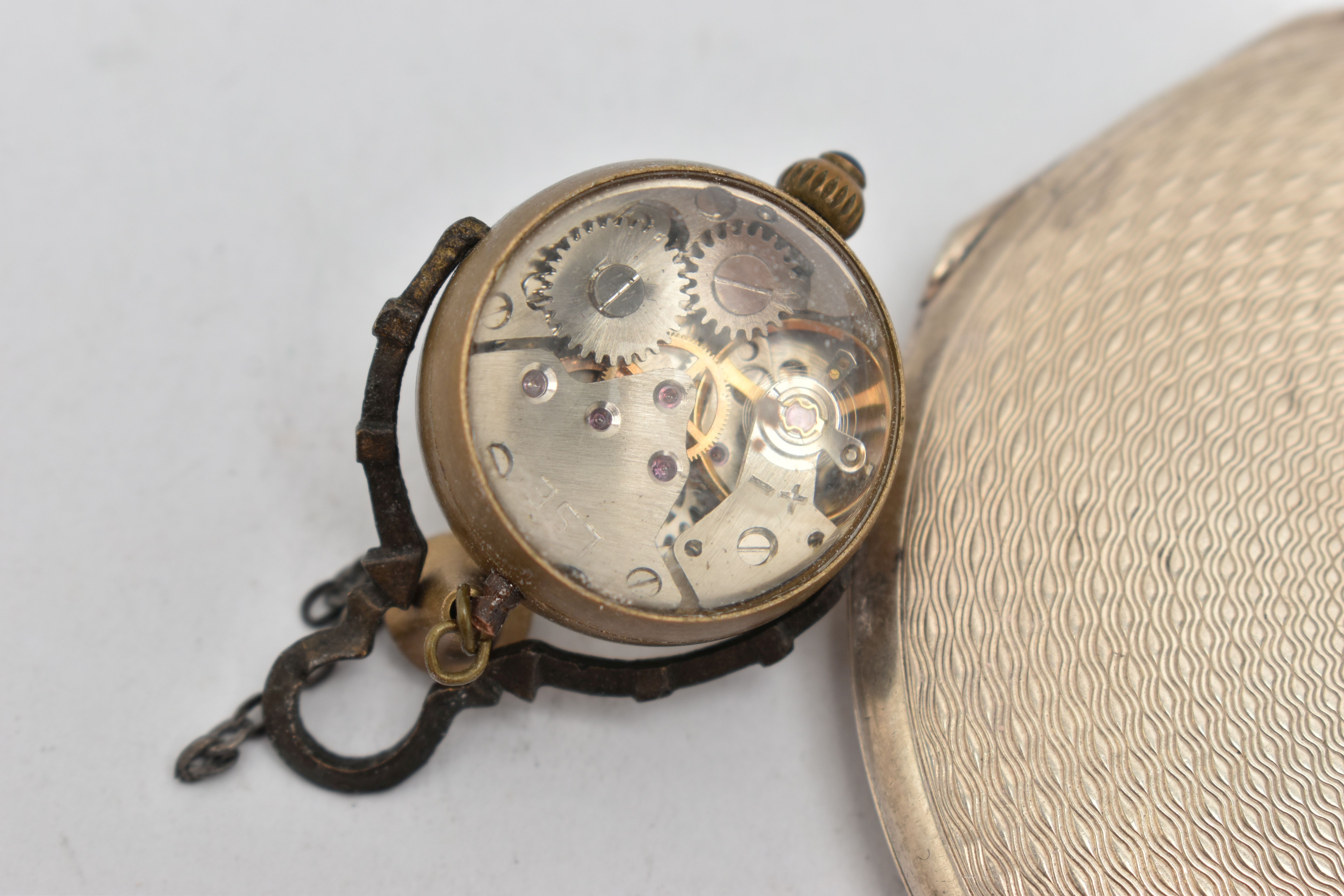 AN 'OMEGA' BALL FOB CLOCK, hand wound movement, round dial signed 'Omega' Switzerland make 1882, - Image 4 of 6