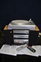 A DENON AND ION COMPONENT HI FI comprising of a PMA-201SA amplifier, a DCD-201SA cd player, a PMA-