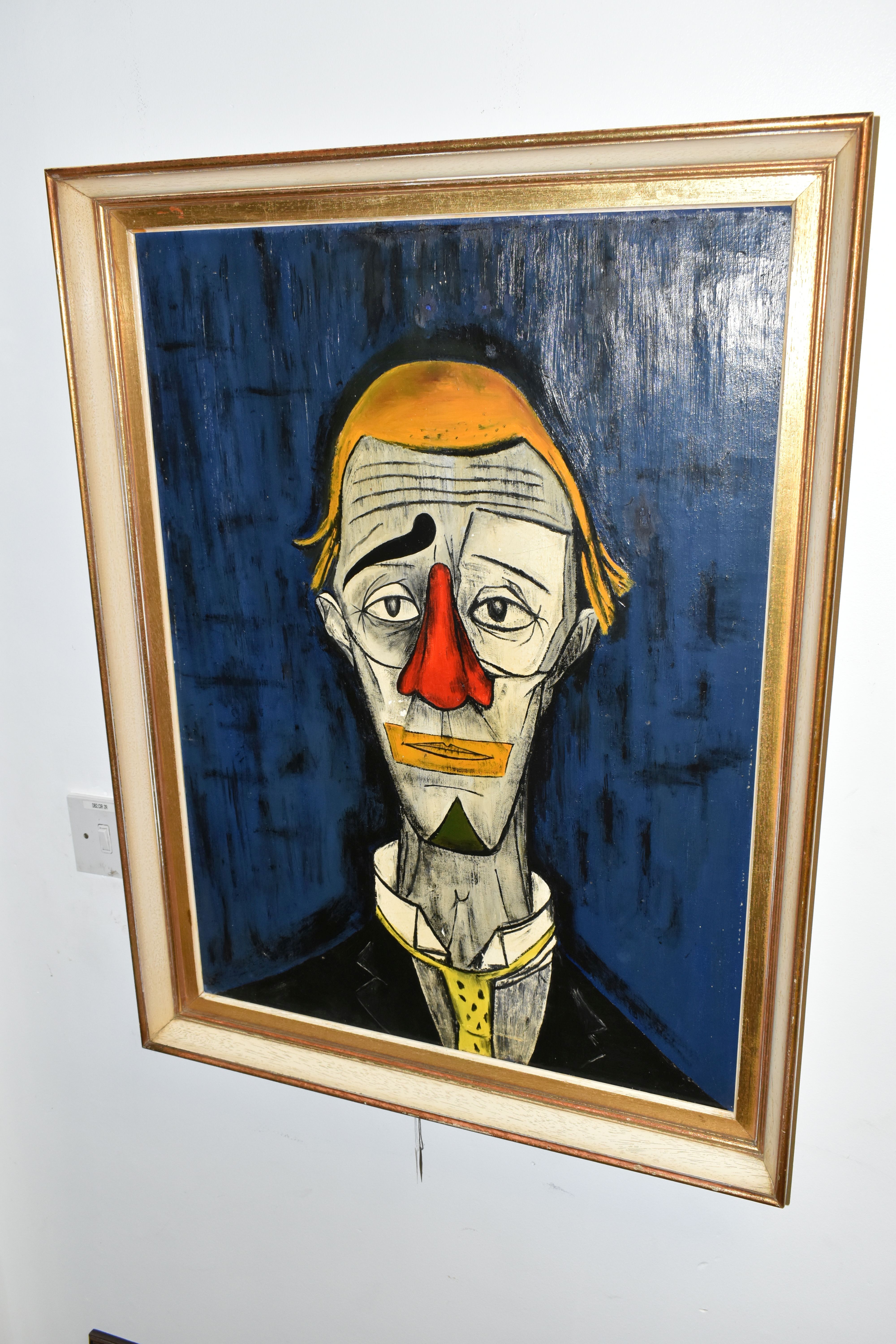 AFTER BERNARD BUFFETT 'TETE DE CLOWN', an unsigned copy of the head of clown, oil on canvas, - Bild 5 aus 8