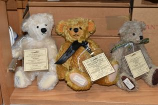 THREE BOXED DEAN'S RAG BOOK LIMITED EDITION TEDDY BEARS, membership bears for The Dean's