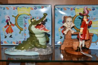 TWO BOXED ROYAL DOULTON DISNEY SHOWCASE COLLECTION 'WALT DISNEY'S PETER PAN' FIGURES, comprising