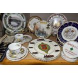 A GROUP OF CERAMICS AND METAL WARE, to include two Minton 'Bass & Co's Light Export Ale on