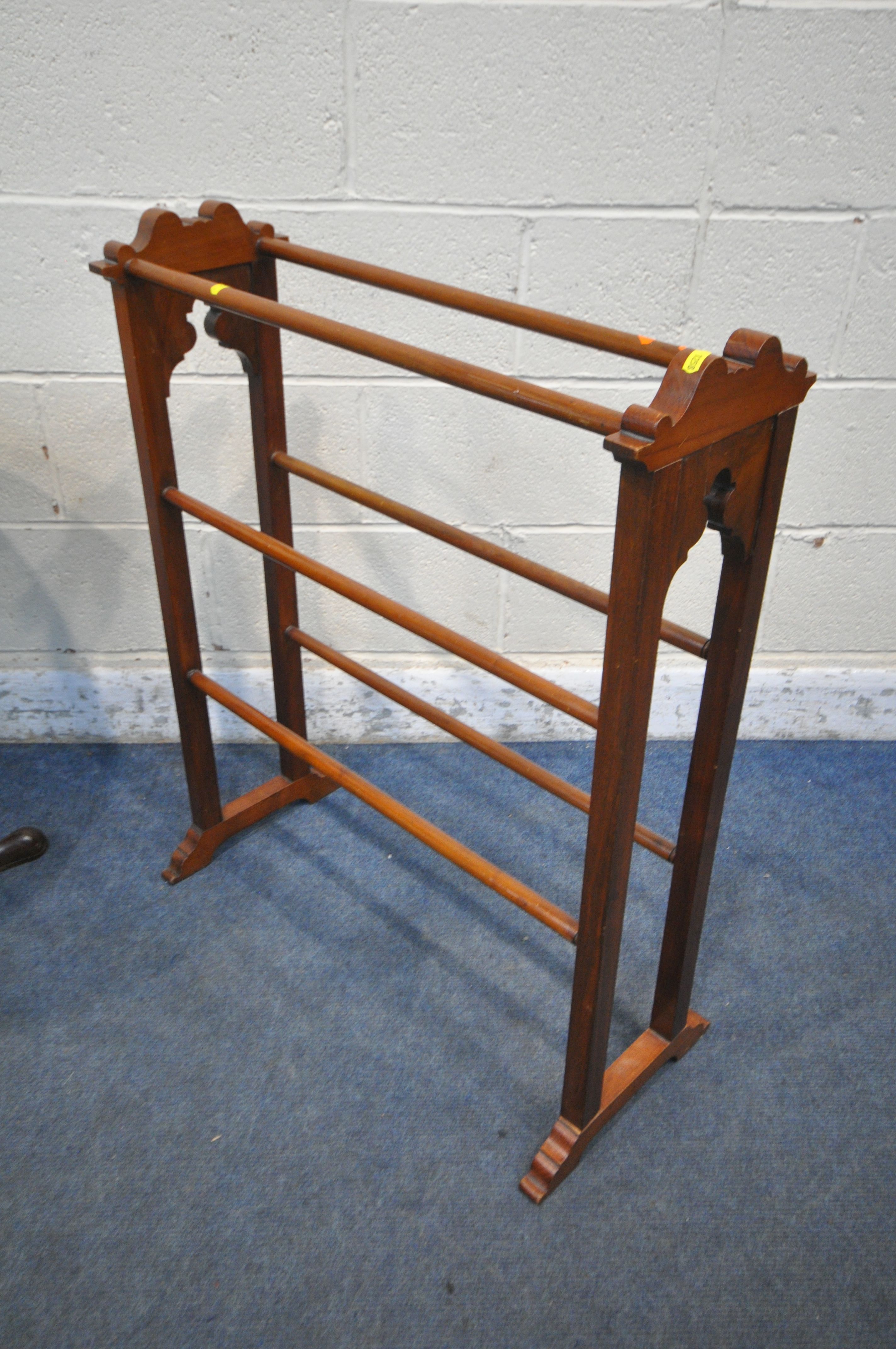 A GEORGIAN MAHOGANY TILT TOP BIRDCAGE TRIPOD TABLE, diameter 75cm x height 72cm, along with an - Image 2 of 4