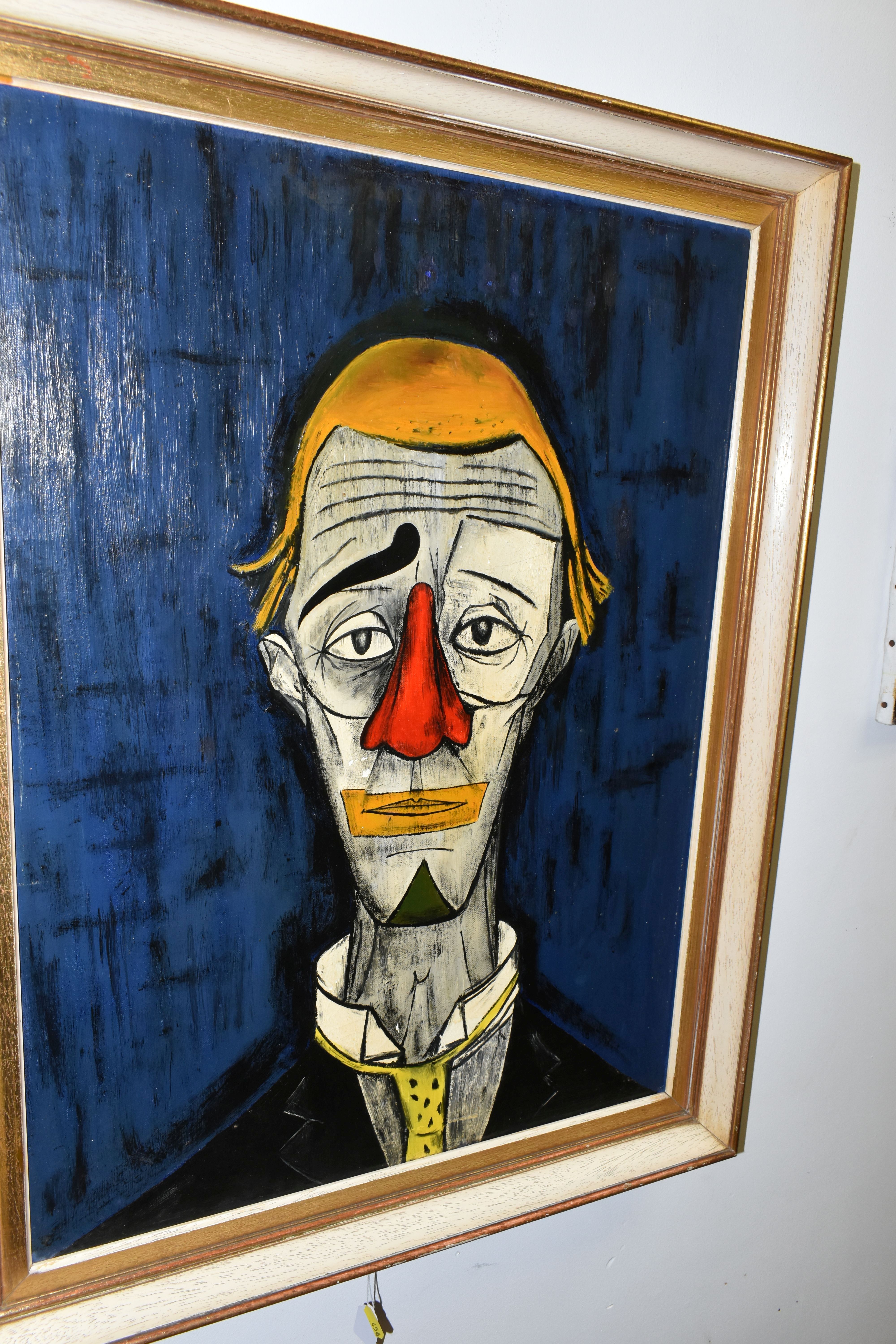 AFTER BERNARD BUFFETT 'TETE DE CLOWN', an unsigned copy of the head of clown, oil on canvas, - Bild 6 aus 8