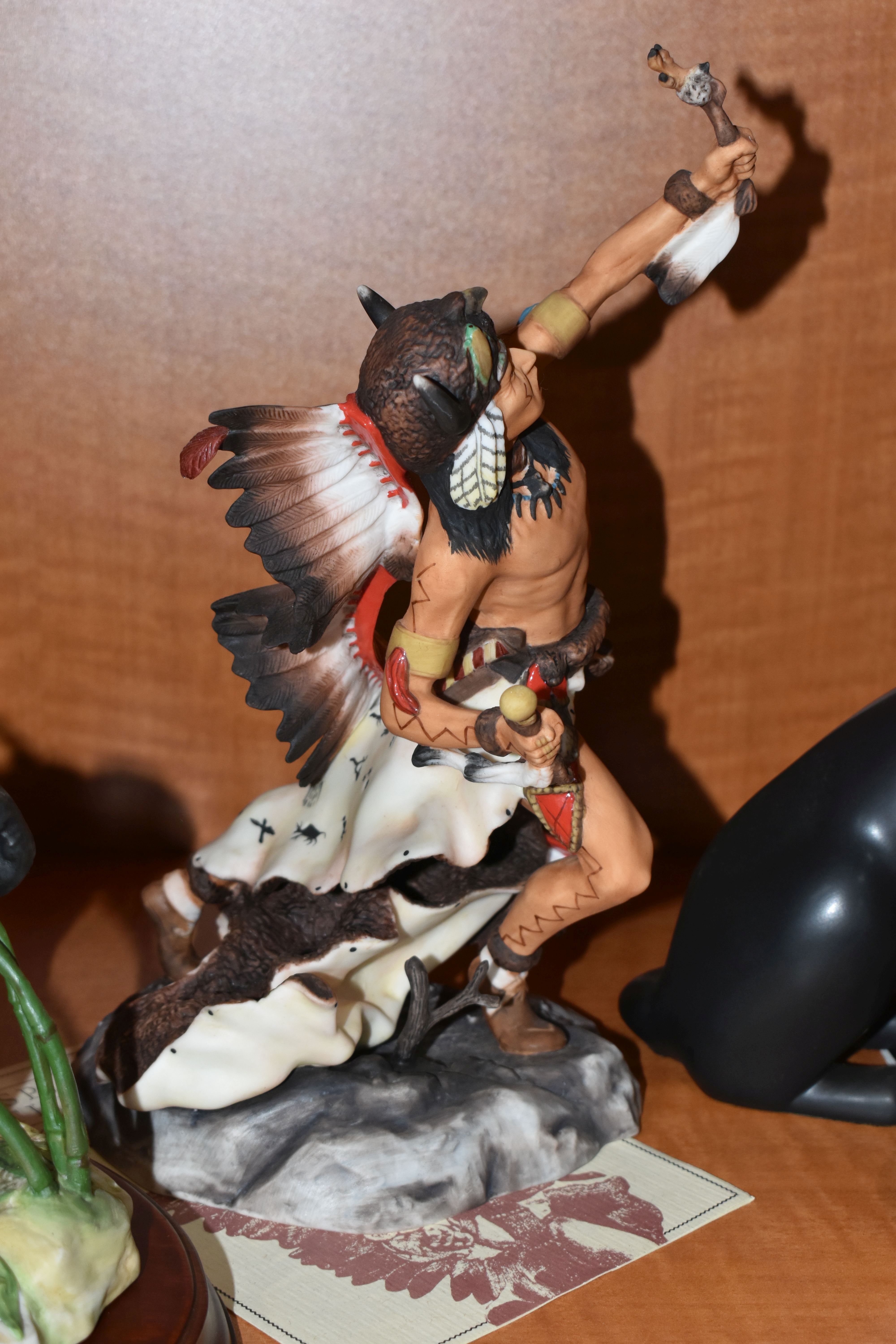 FIVE FRANKLIN MINT FIGURES, comprising 'Spirit of the Sioux', with paperwork, 'Pride & Joy' ( - Image 8 of 13