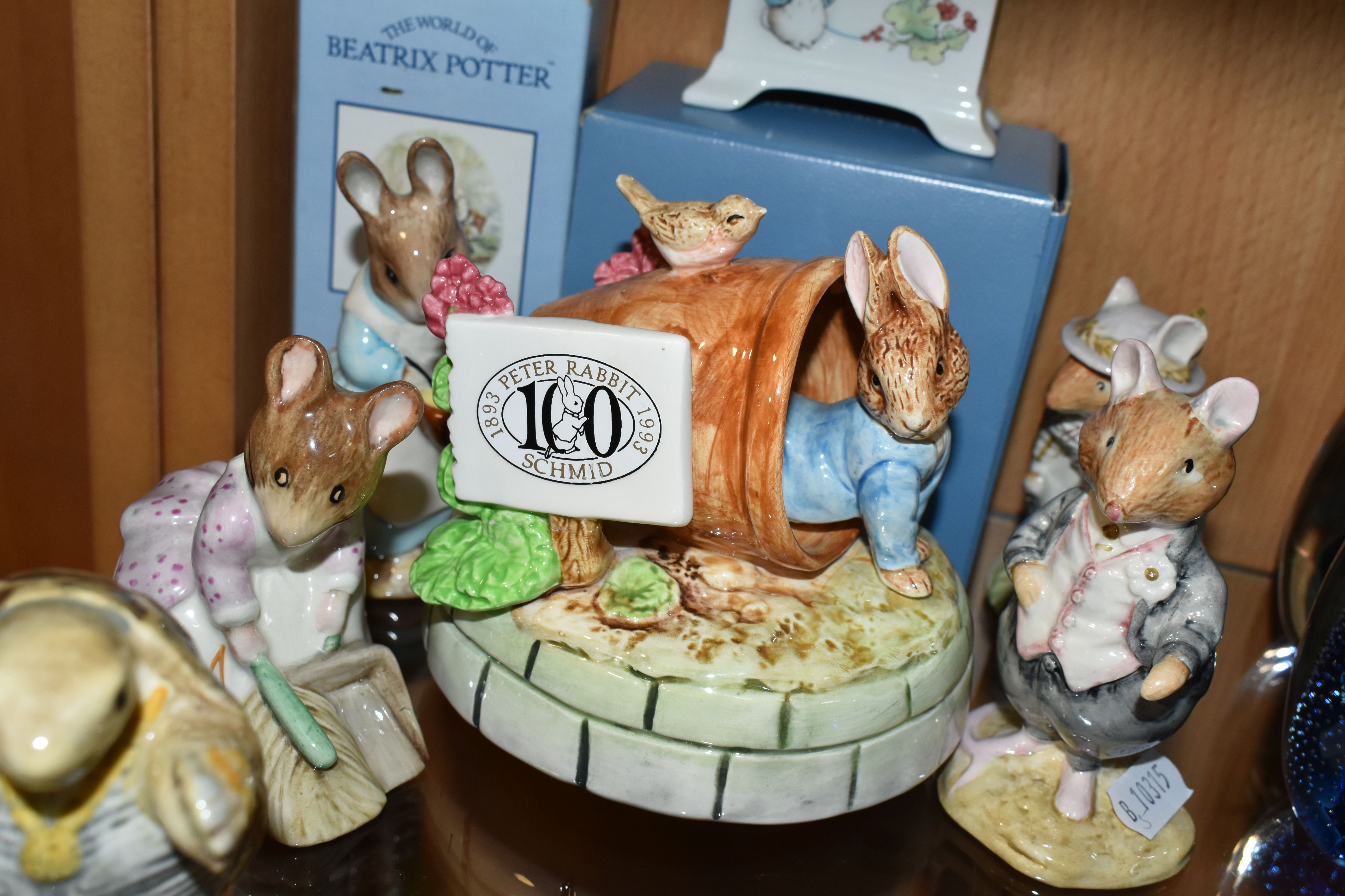 A GROUP OF BEATRIX POTTER AND BRAMBLY HEDGE FIGURES ETC, comprising Beswick Beatrix Potter - Image 7 of 7