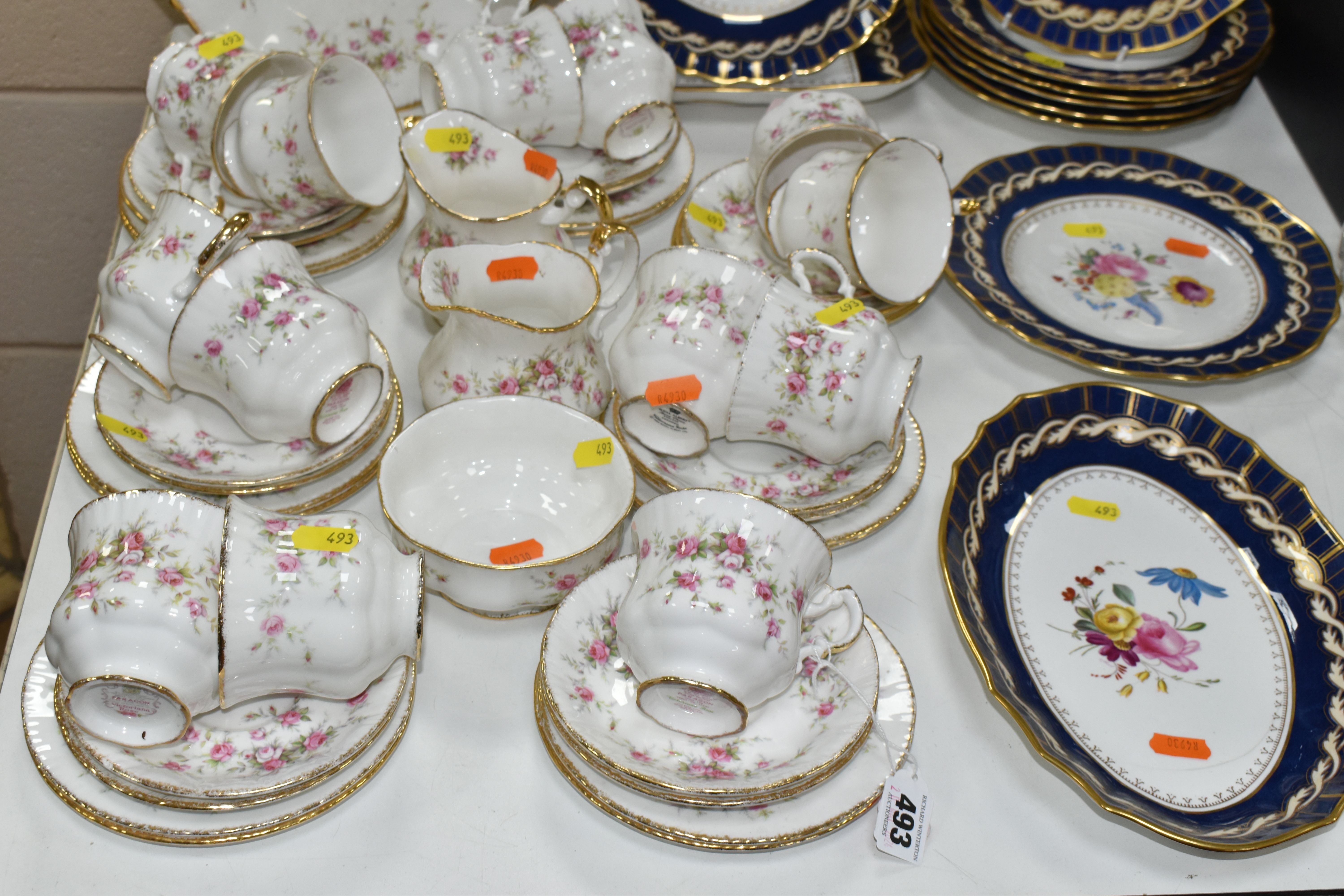 A PARAGON 'VICTORIANA ROSE' TEA SET AND SPODE 'BROMLEY' DINNER WARE, comprising a Paragon ' - Image 2 of 5