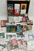 A CASE FULL OF ROYAL MINT COINS, to include sealed pack of 50P coins, 2018 People Act x2,