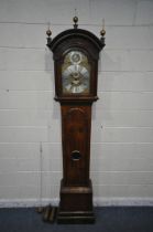 A GEORGE II WALNUT ONE-MONTH DURATION LONGCASE CLOCK, BY SAMUEL STRETCH OF BRISTOL, circa 1730,